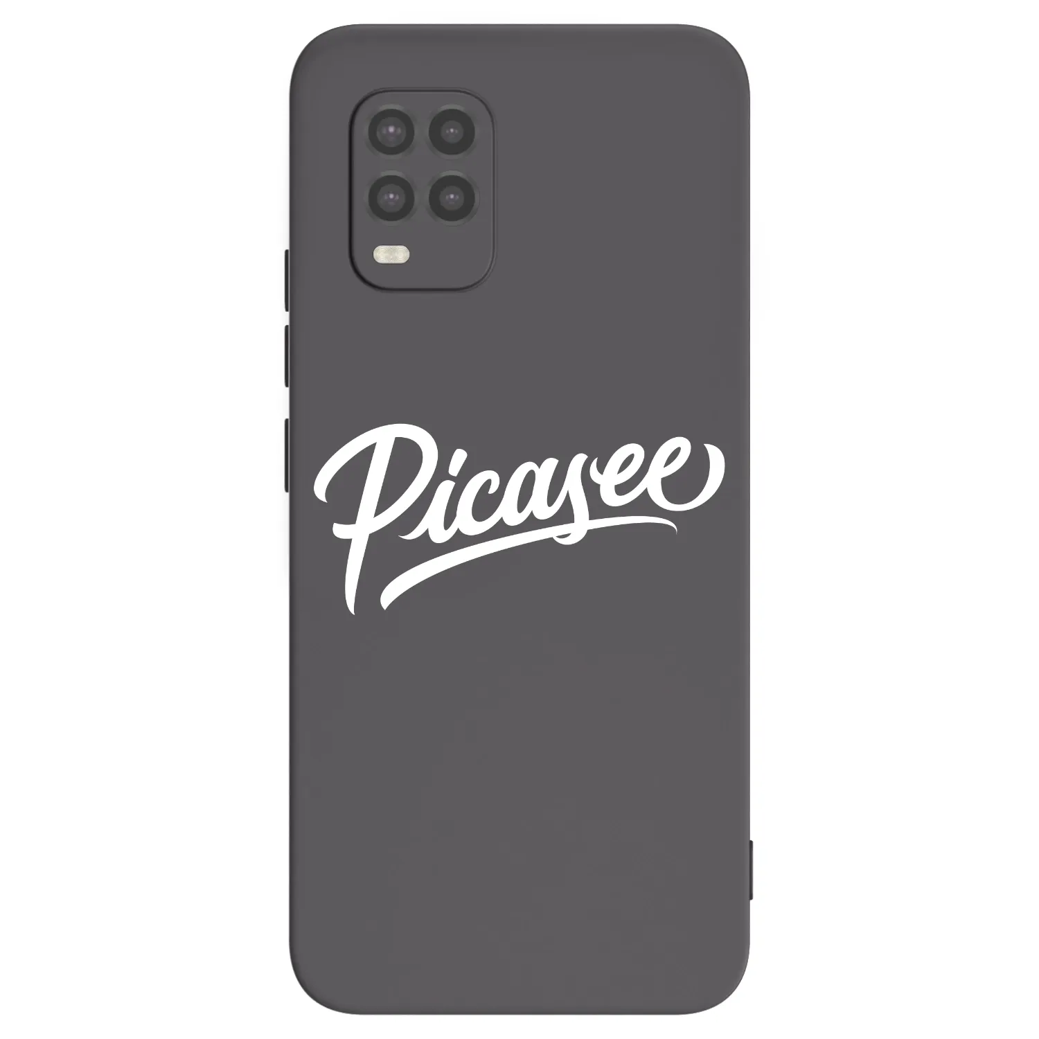 Picasee Μαύρη θήκη σιλικόνης για Xiaomi Mi 10 Lite - Picasee - old logo - white
