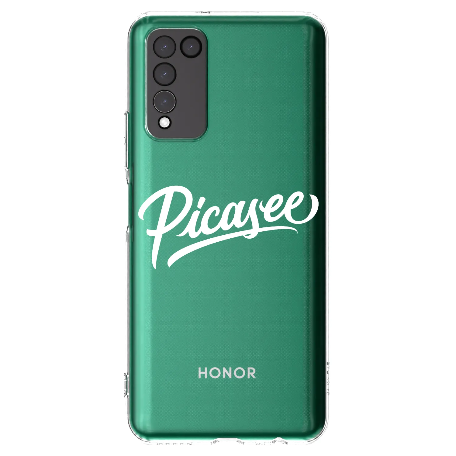Picasee διαφανής θήκη σιλικόνης Honor 10X Lite - Picasee - old logo - white