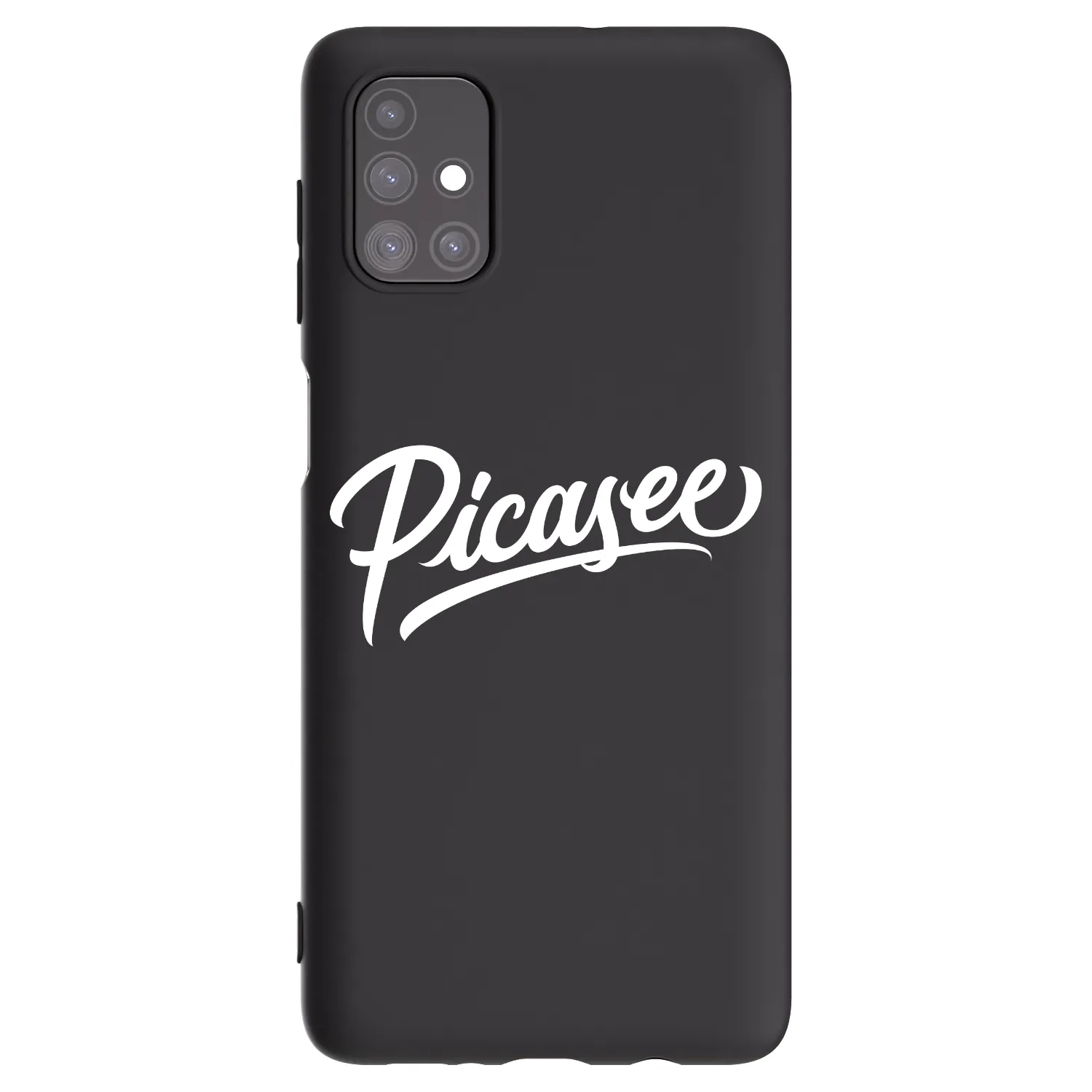 Picasee Μαύρη θήκη σιλικόνης για Samsung Galaxy M51 M515F - Picasee - old logo - white