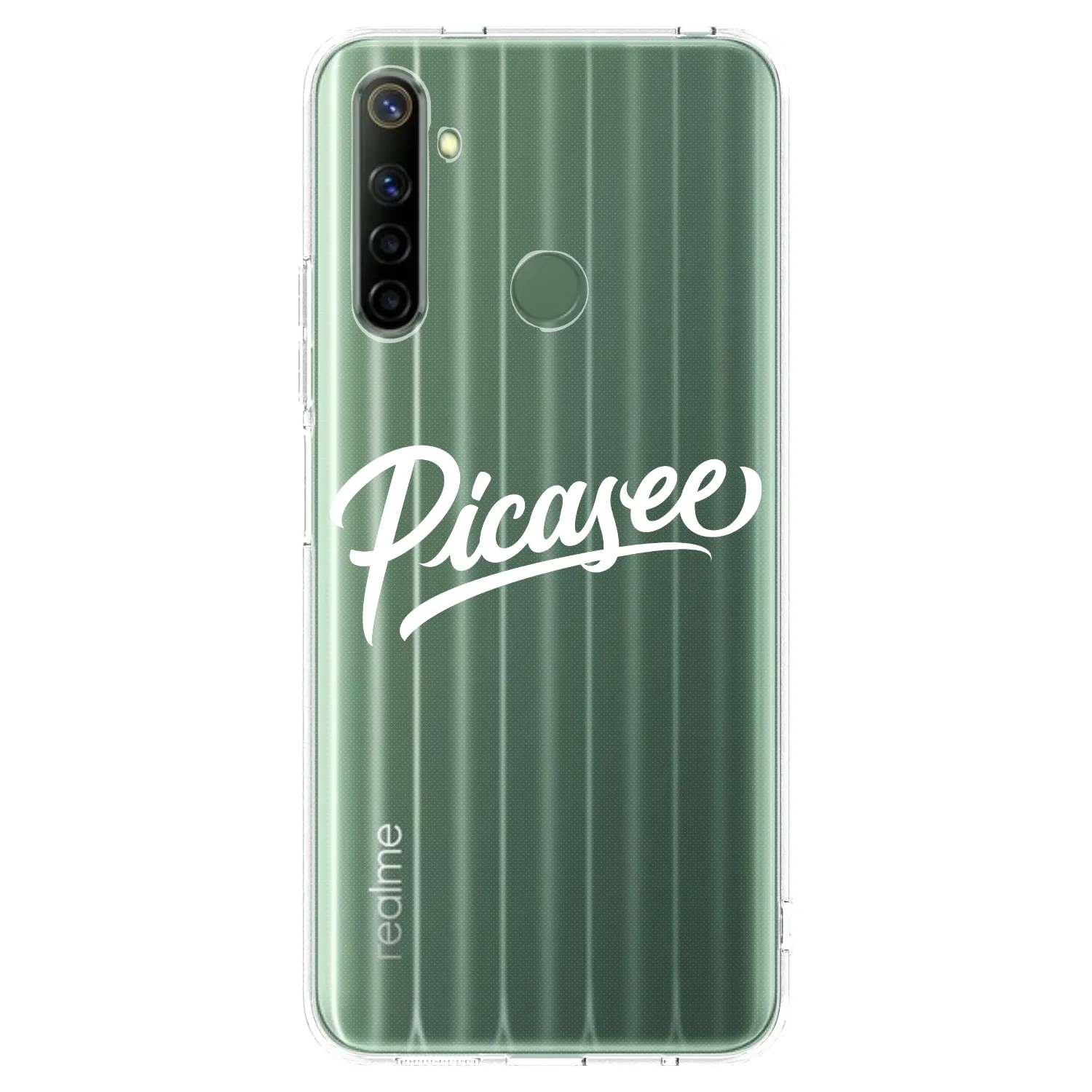 Picasee διαφανής θήκη σιλικόνης Realme 6i - Picasee - old logo - white