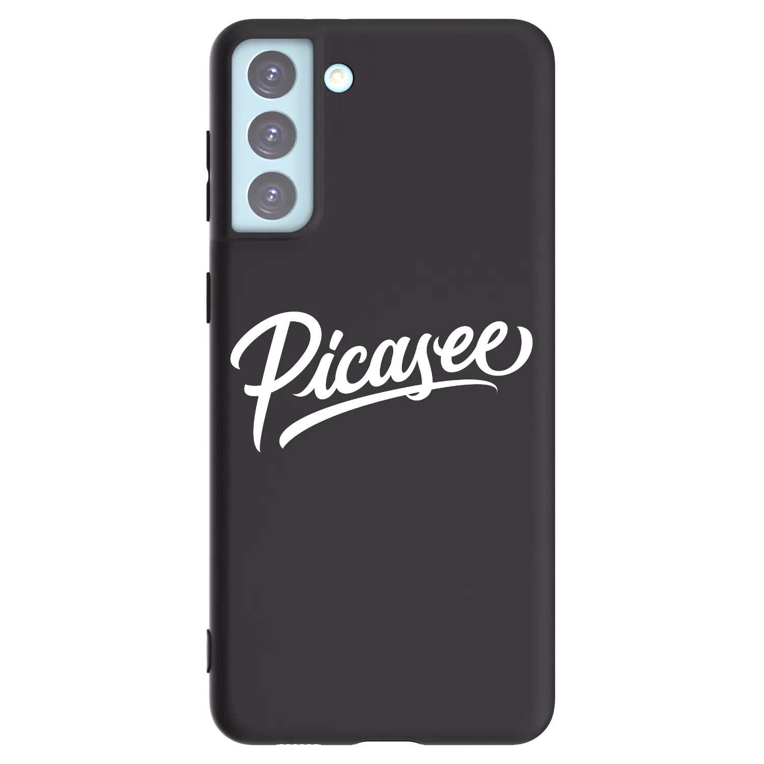 Picasee Μαύρη θήκη σιλικόνης για Samsung Galaxy S21+ 5G G996F - Picasee - old logo - white