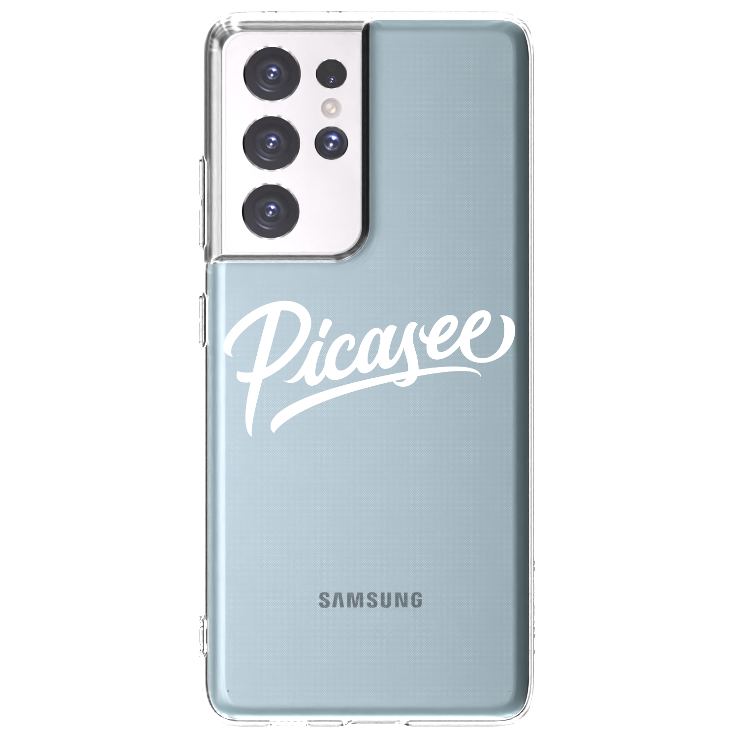 Picasee διαφανής θήκη σιλικόνης Samsung Galaxy S21 Ultra 5G G998B - Picasee - old logo - white