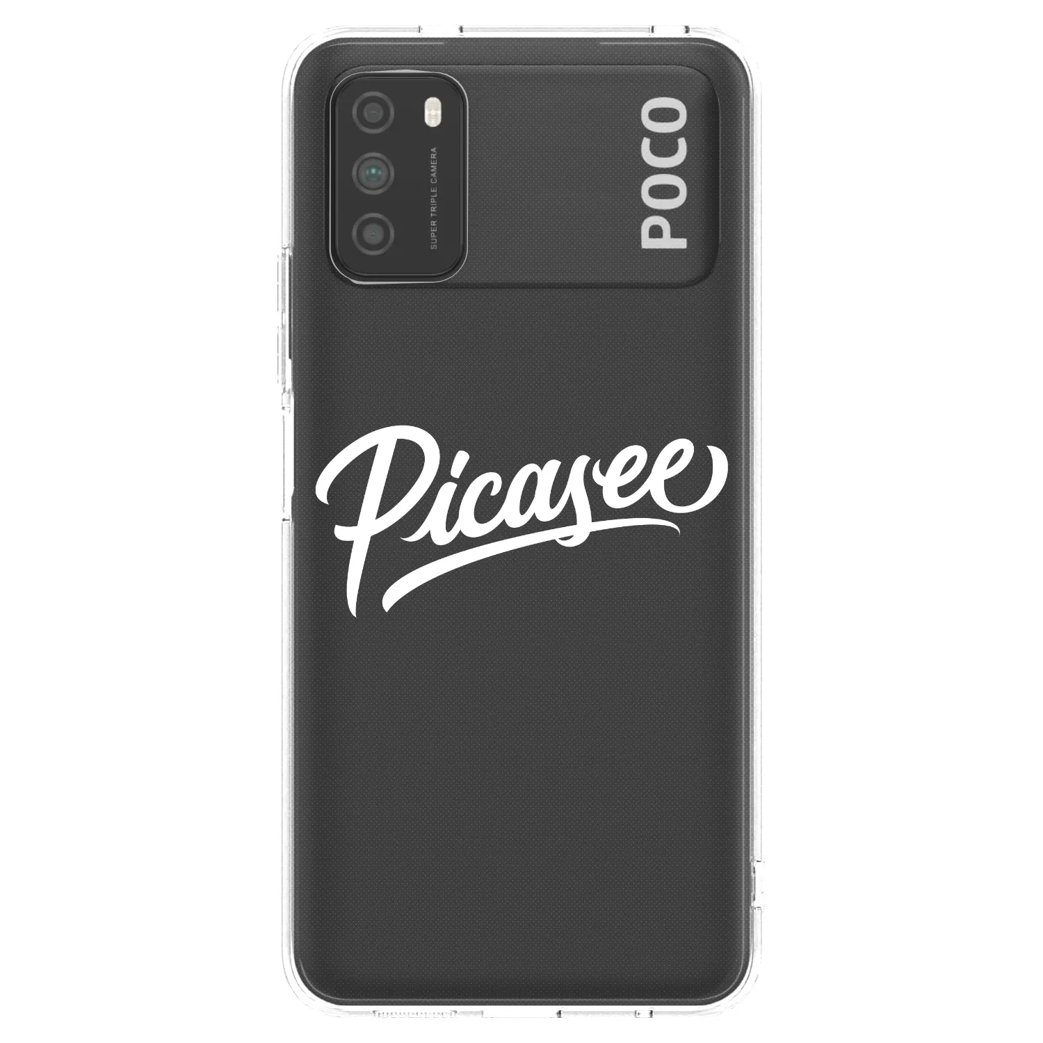 Picasee διαφανής θήκη σιλικόνης Xiaomi Poco M3 - Picasee - old logo - white