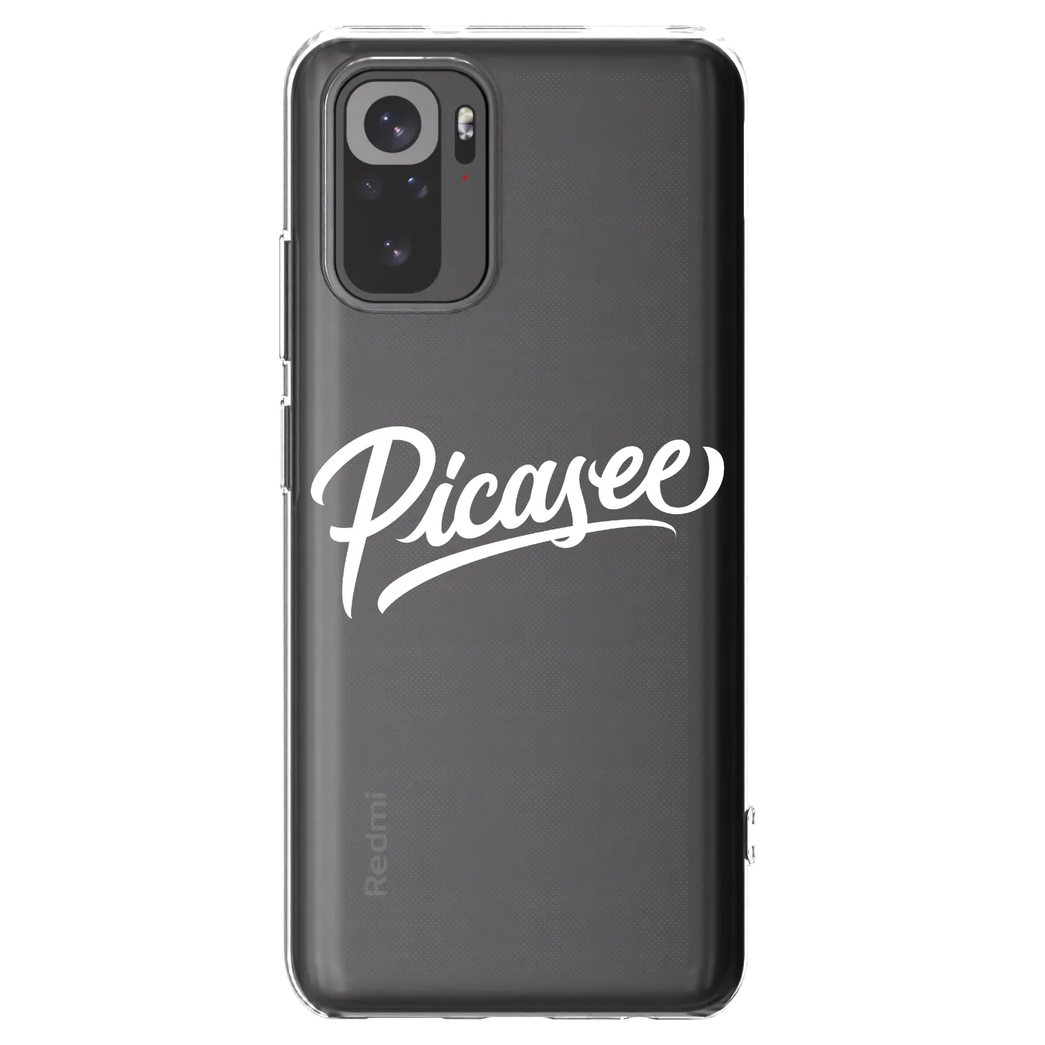 Picasee διαφανής θήκη σιλικόνης Xiaomi Redmi Note 10 - Picasee - old logo - white