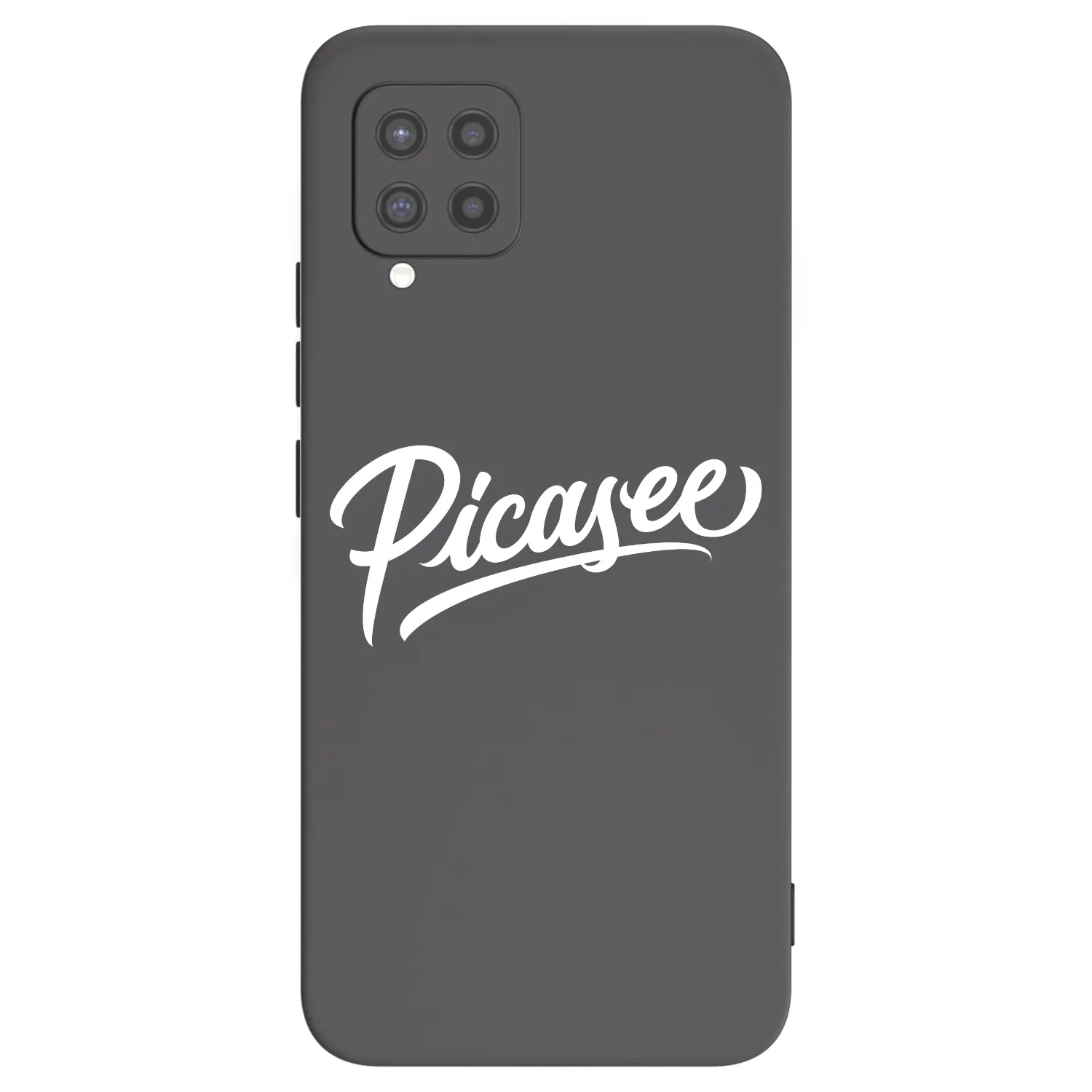 Picasee Μαύρη θήκη σιλικόνης για Samsung Galaxy A42 A426B - Picasee - old logo - white