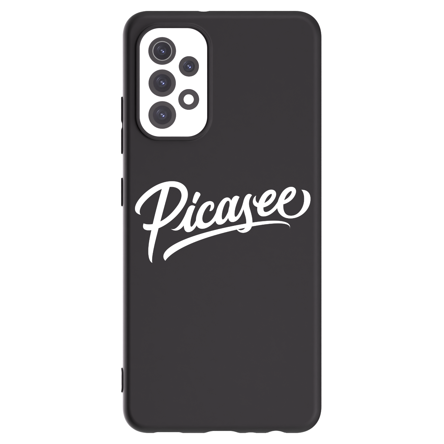Picasee Μαύρη θήκη σιλικόνης για Samsung Galaxy A32 5G A326B - Picasee - old logo - white