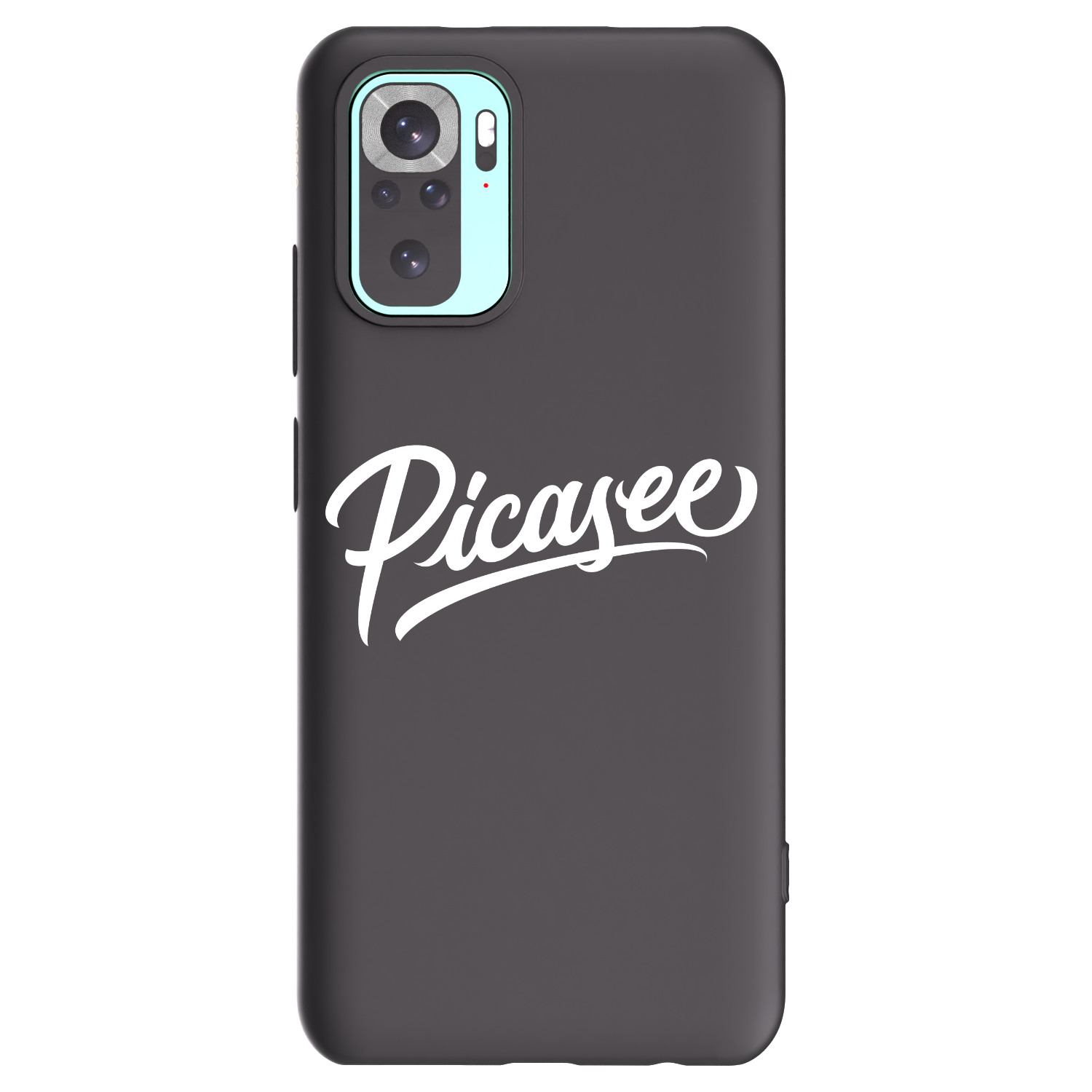 Picasee Μαύρη θήκη σιλικόνης για Xiaomi Redmi Note 10 Pro - Picasee - old logo - white