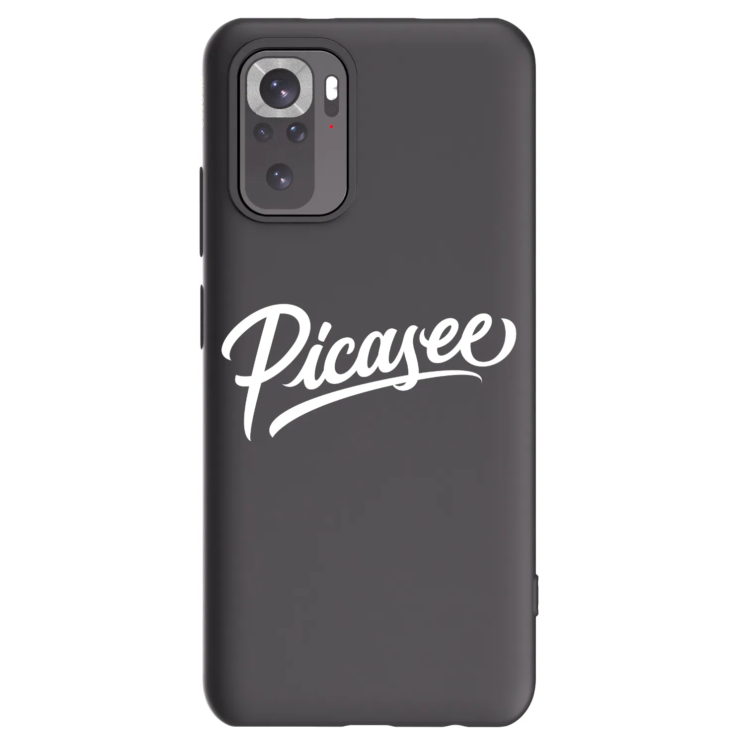 Picasee Μαύρη θήκη σιλικόνης για Xiaomi Redmi Note 10S - Picasee - old logo - white