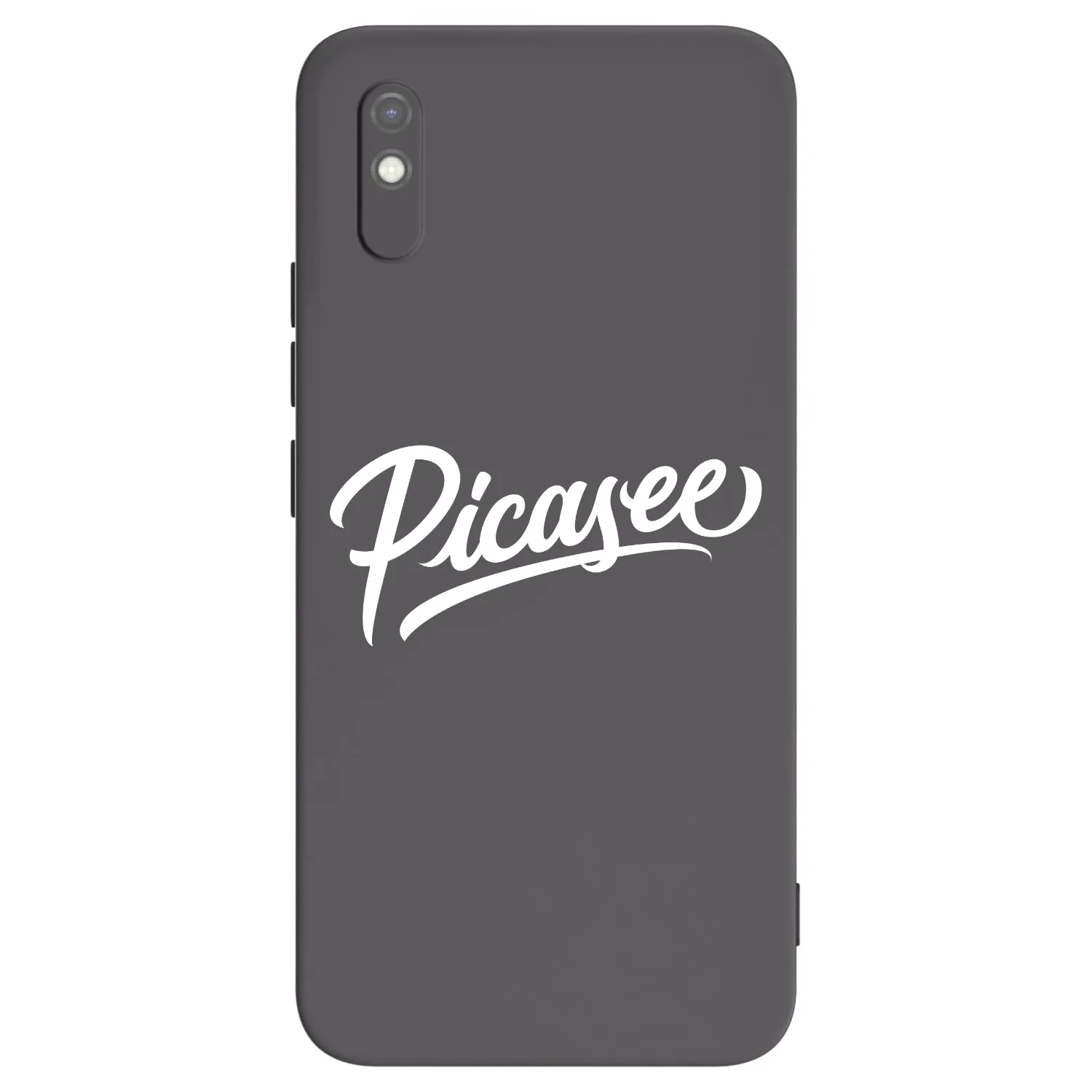Picasee Μαύρη θήκη σιλικόνης για Xiaomi Redmi 9AT - Picasee - old logo - white