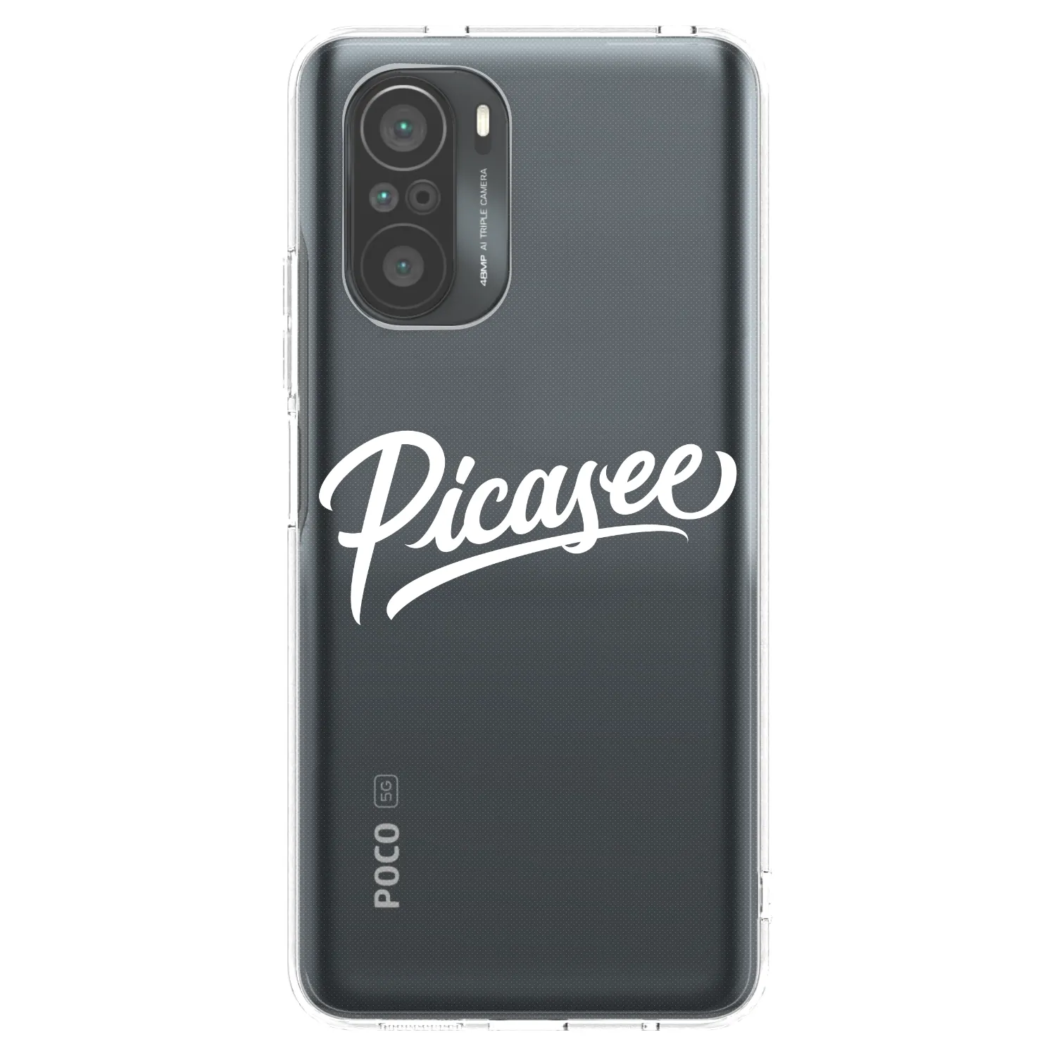 Picasee διαφανής θήκη σιλικόνης Xiaomi Poco F3 - Picasee - old logo - white