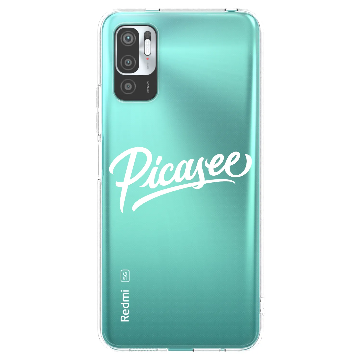 Picasee διαφανής θήκη σιλικόνης Xiaomi Redmi Note 10 5G - Picasee - old logo - white