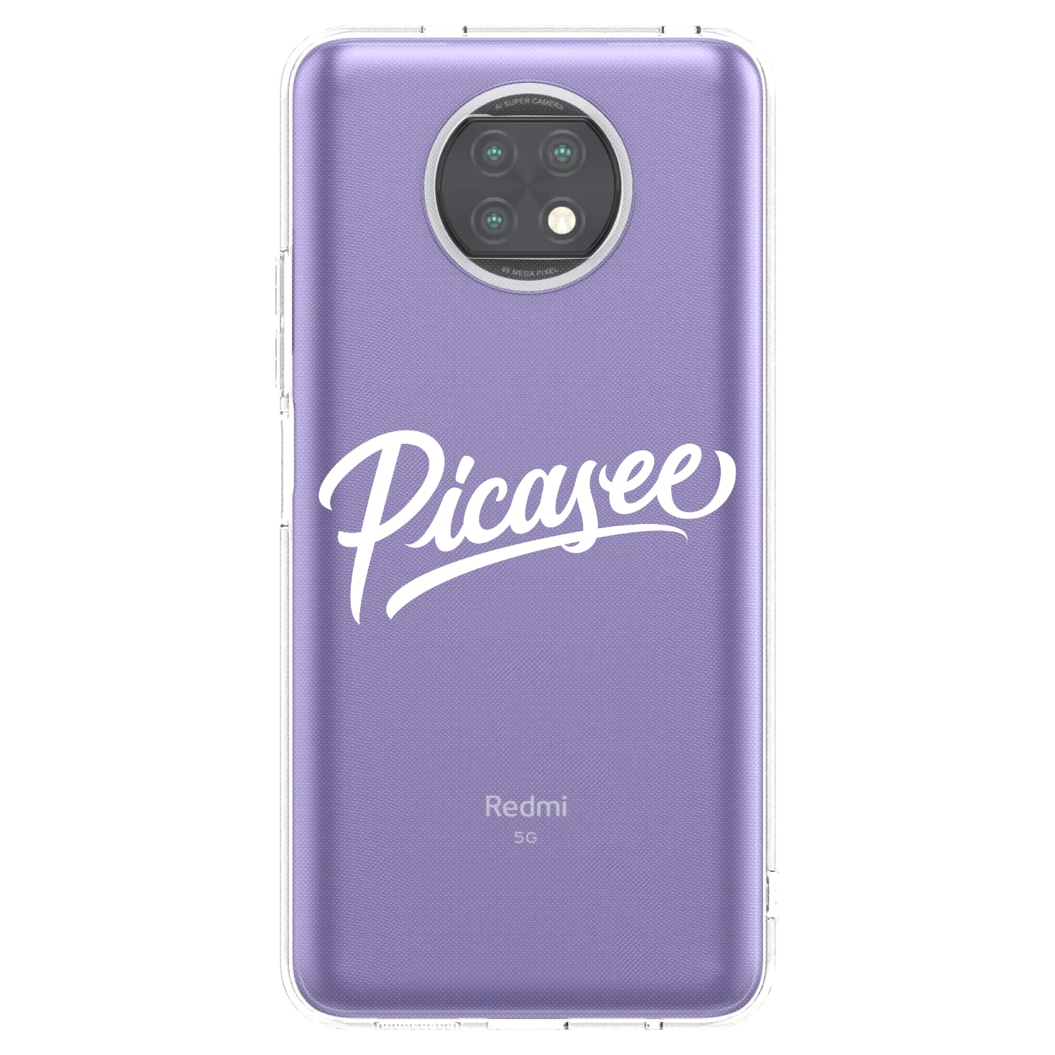Picasee διαφανής θήκη σιλικόνης Xiaomi Redmi Note 9T - Picasee - old logo - white