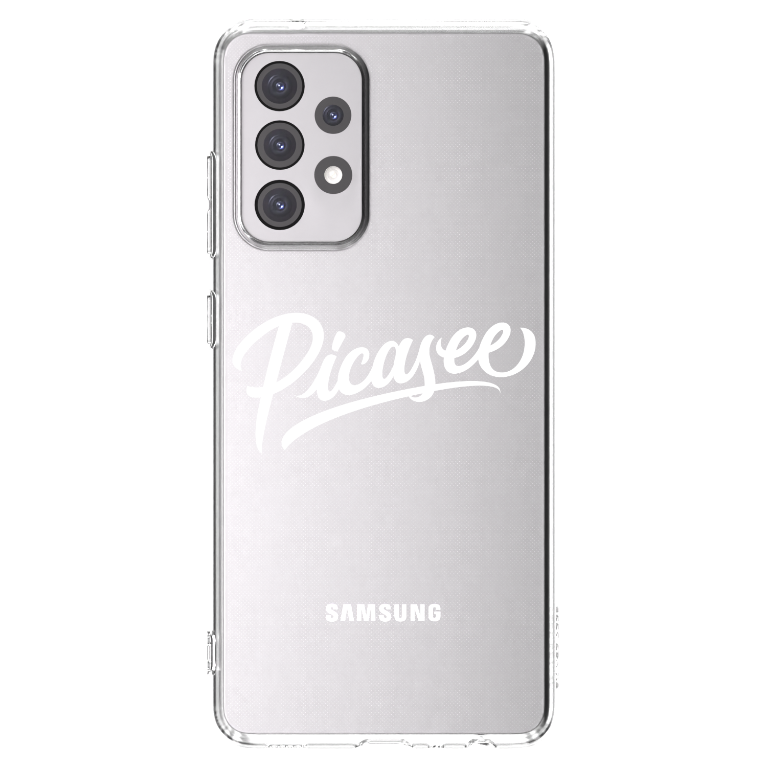 Picasee διαφανής θήκη σιλικόνης Samsung Galaxy A52s 5G A528B - Picasee - old logo - white