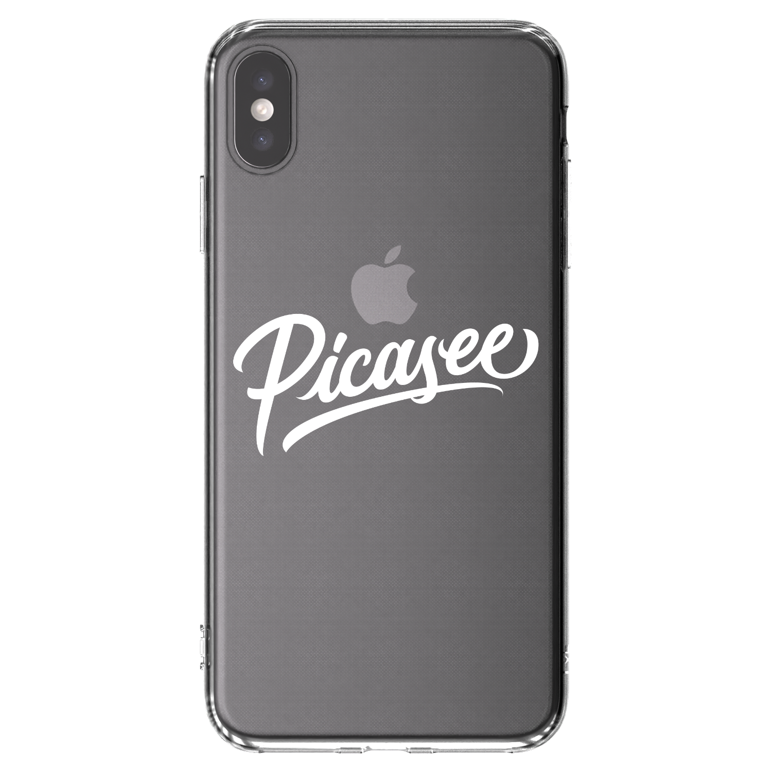 Picasee διαφανής θήκη σιλικόνης Apple iPhone XS Max - Picasee - old logo - white