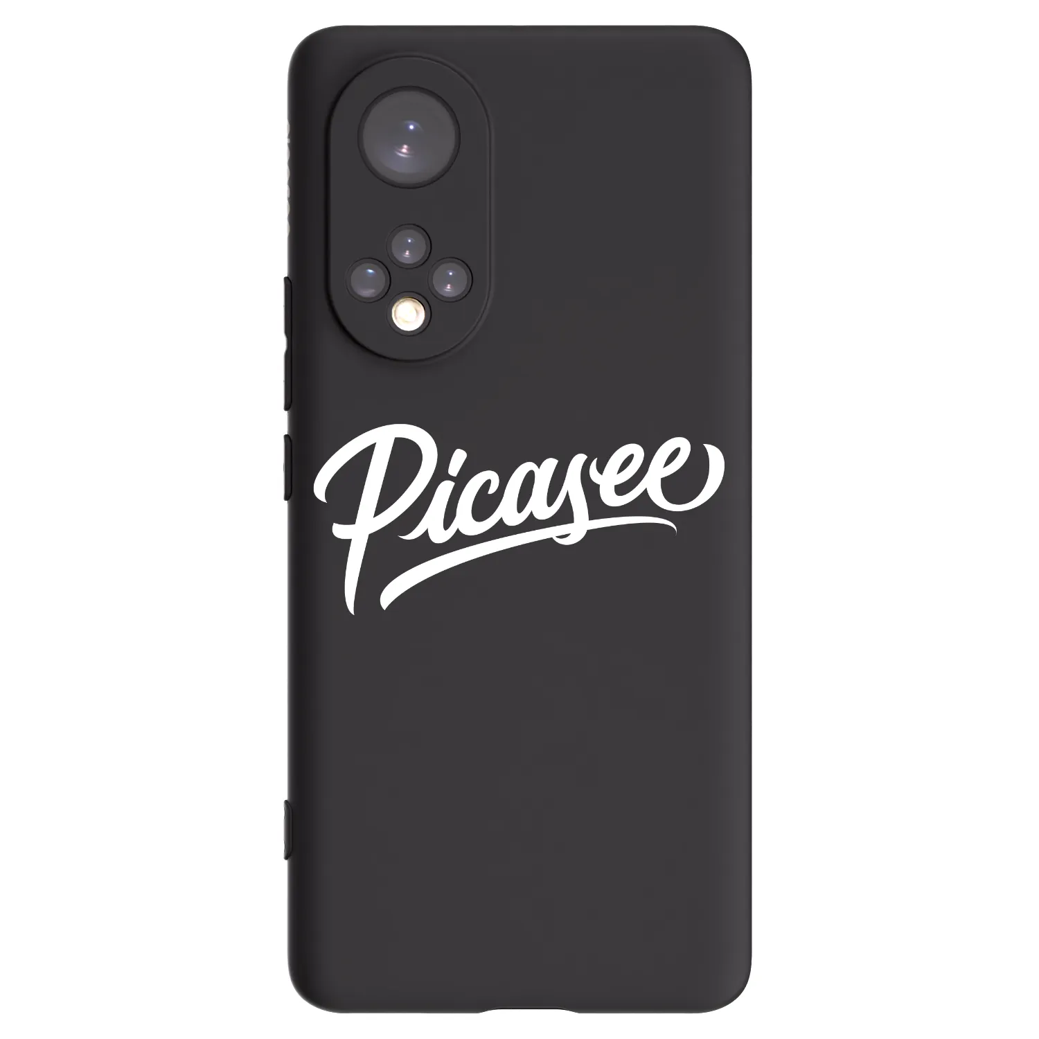 Picasee Μαύρη θήκη σιλικόνης για Honor 50 5G - Picasee - old logo - white