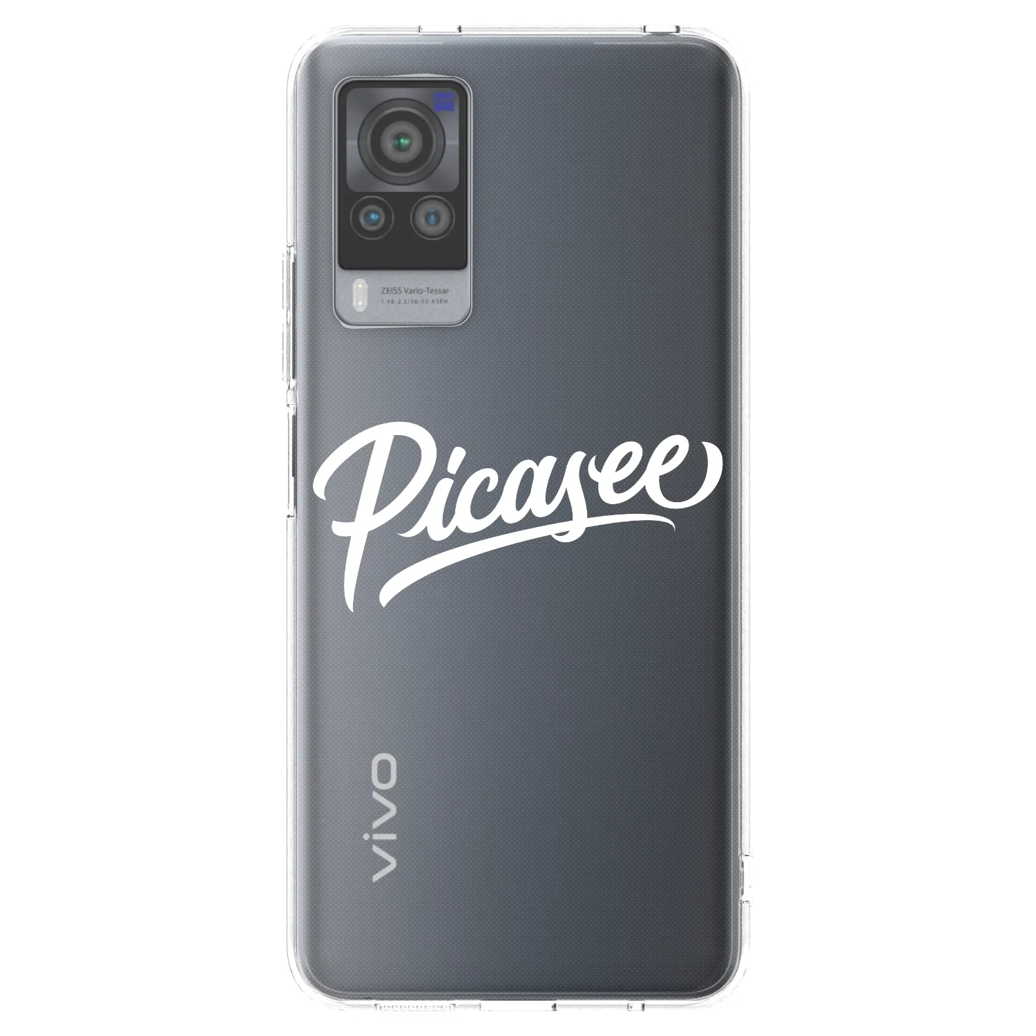 Picasee διαφανής θήκη σιλικόνης Vivo X60 Pro 5G - Picasee - old logo - white