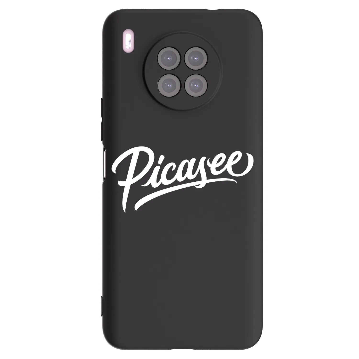 Picasee Μαύρη θήκη σιλικόνης για Huawei Nova 8i - Picasee - old logo - white