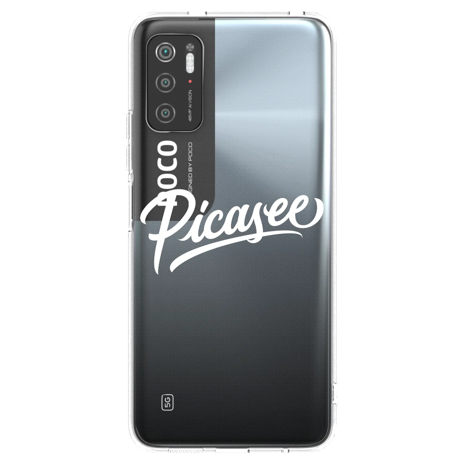 Picasee διαφανής θήκη σιλικόνης Xiaomi Poco M3 Pro 5G - Picasee - old logo - white