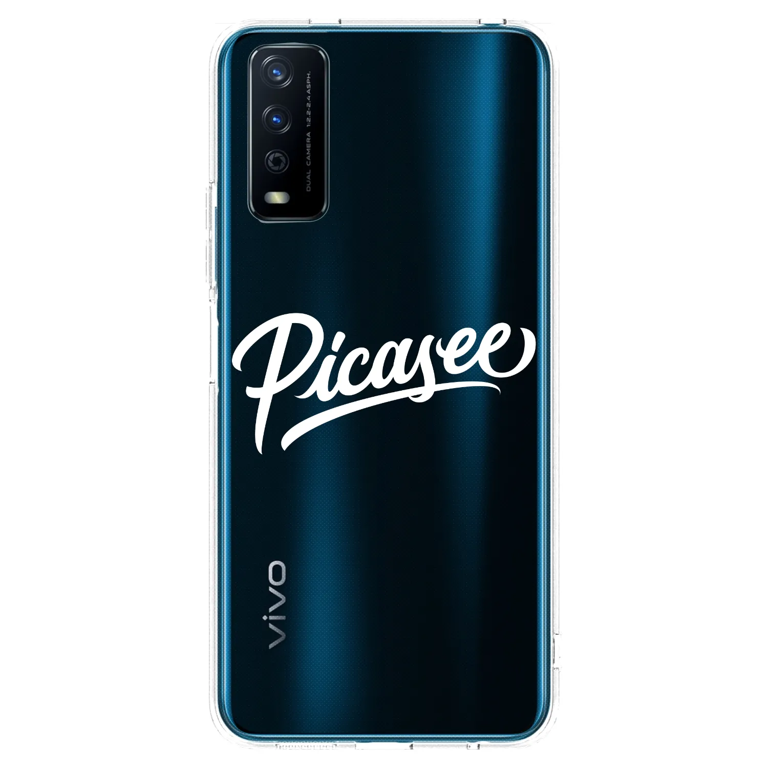 Picasee διαφανής θήκη σιλικόνης Vivo Y11s - Picasee - old logo - white