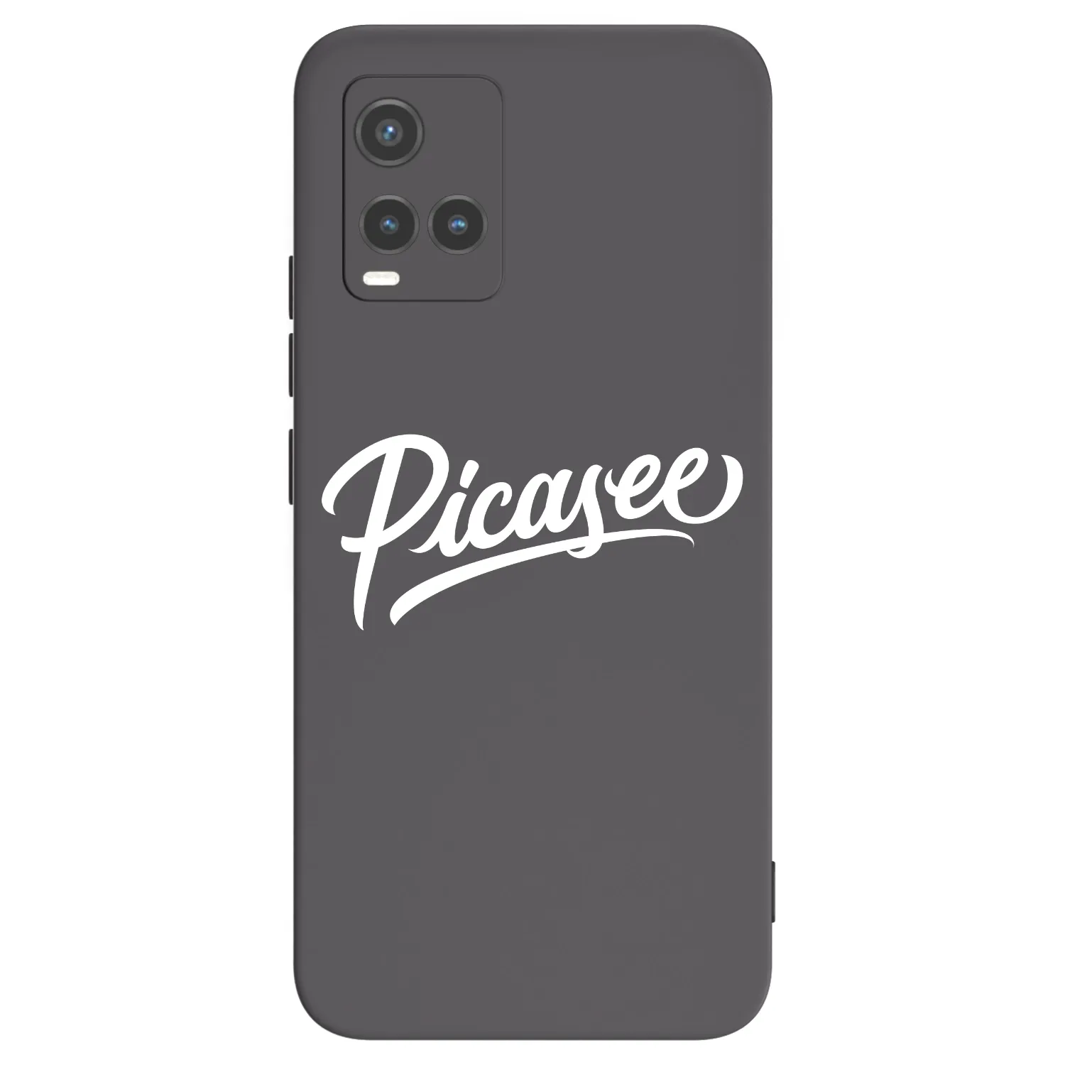 Picasee Μαύρη θήκη σιλικόνης για Vivo Y33s - Picasee - old logo - white