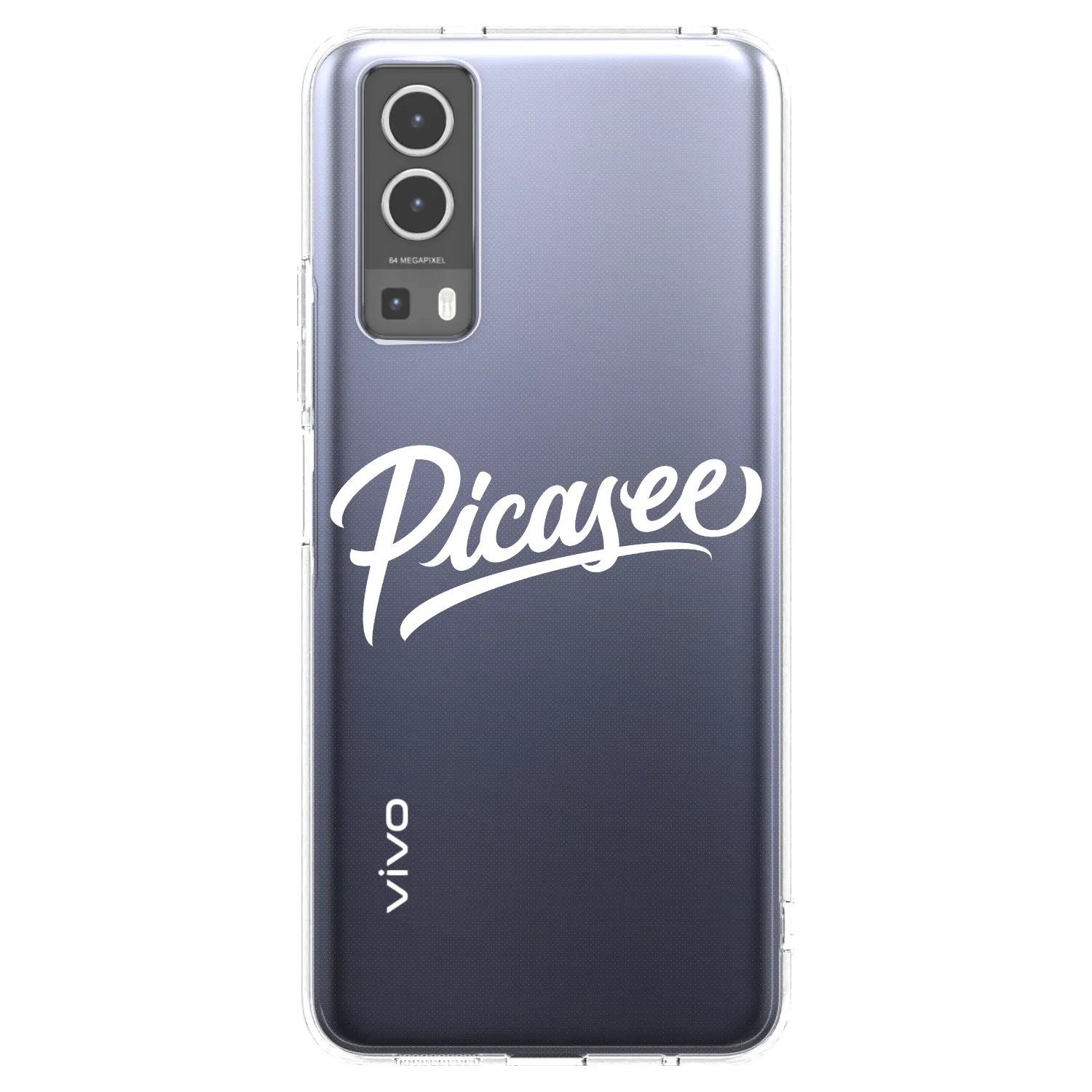 Picasee διαφανής θήκη σιλικόνης Vivo Y72 5G - Picasee - old logo - white