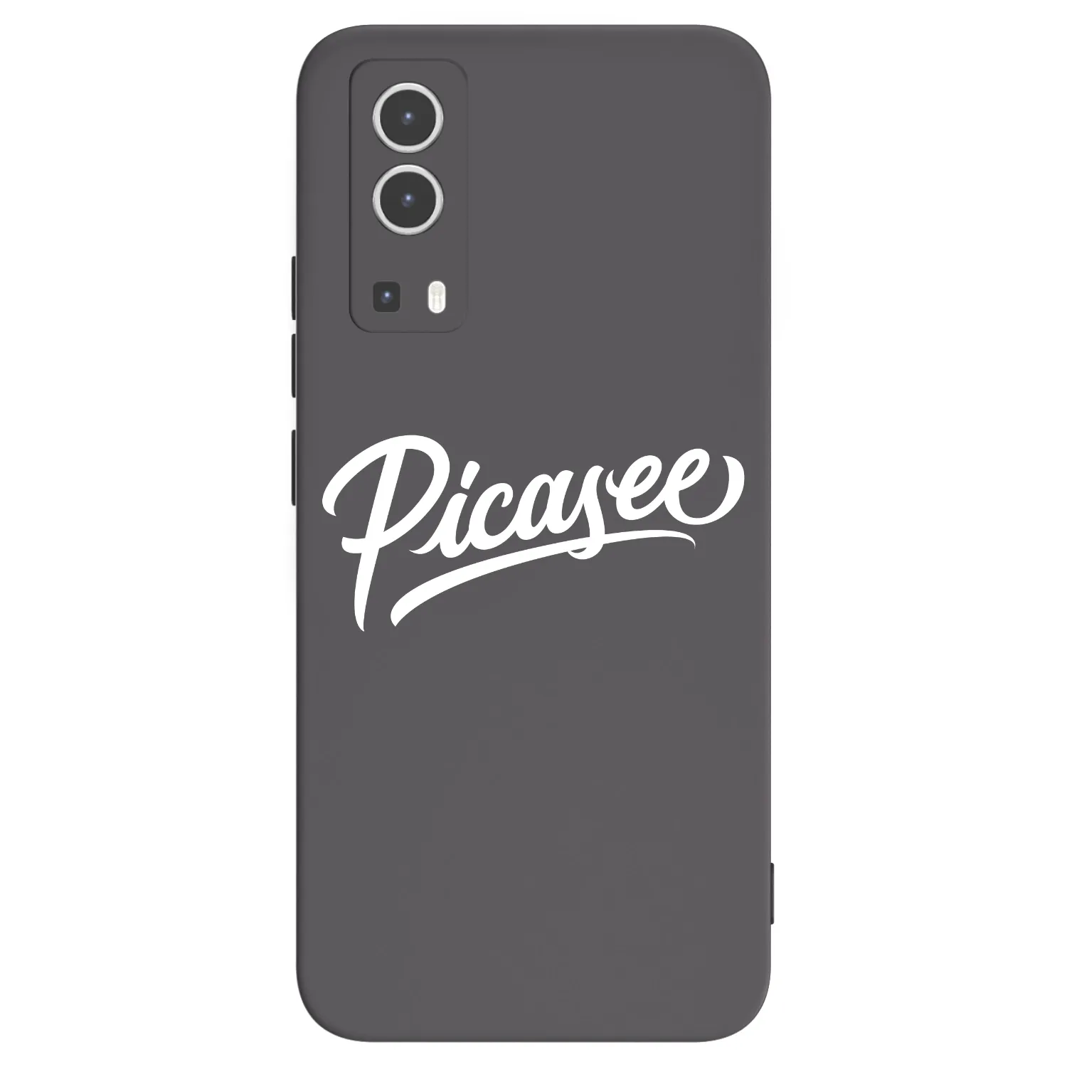 Picasee Μαύρη θήκη σιλικόνης για Vivo Y72 5G - Picasee - old logo - white