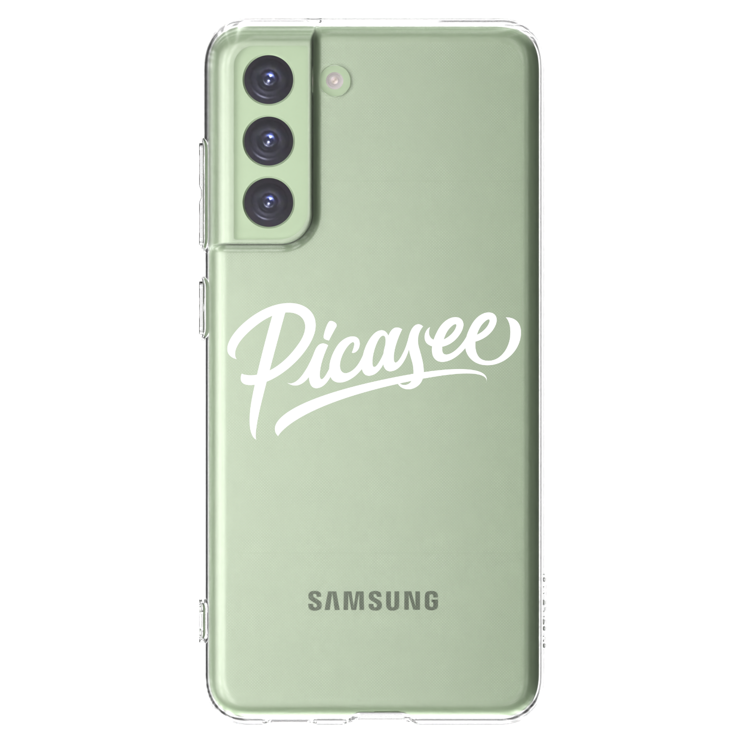 Picasee διαφανής θήκη σιλικόνης Samsung Galaxy S21 FE 5G - Picasee - old logo - white