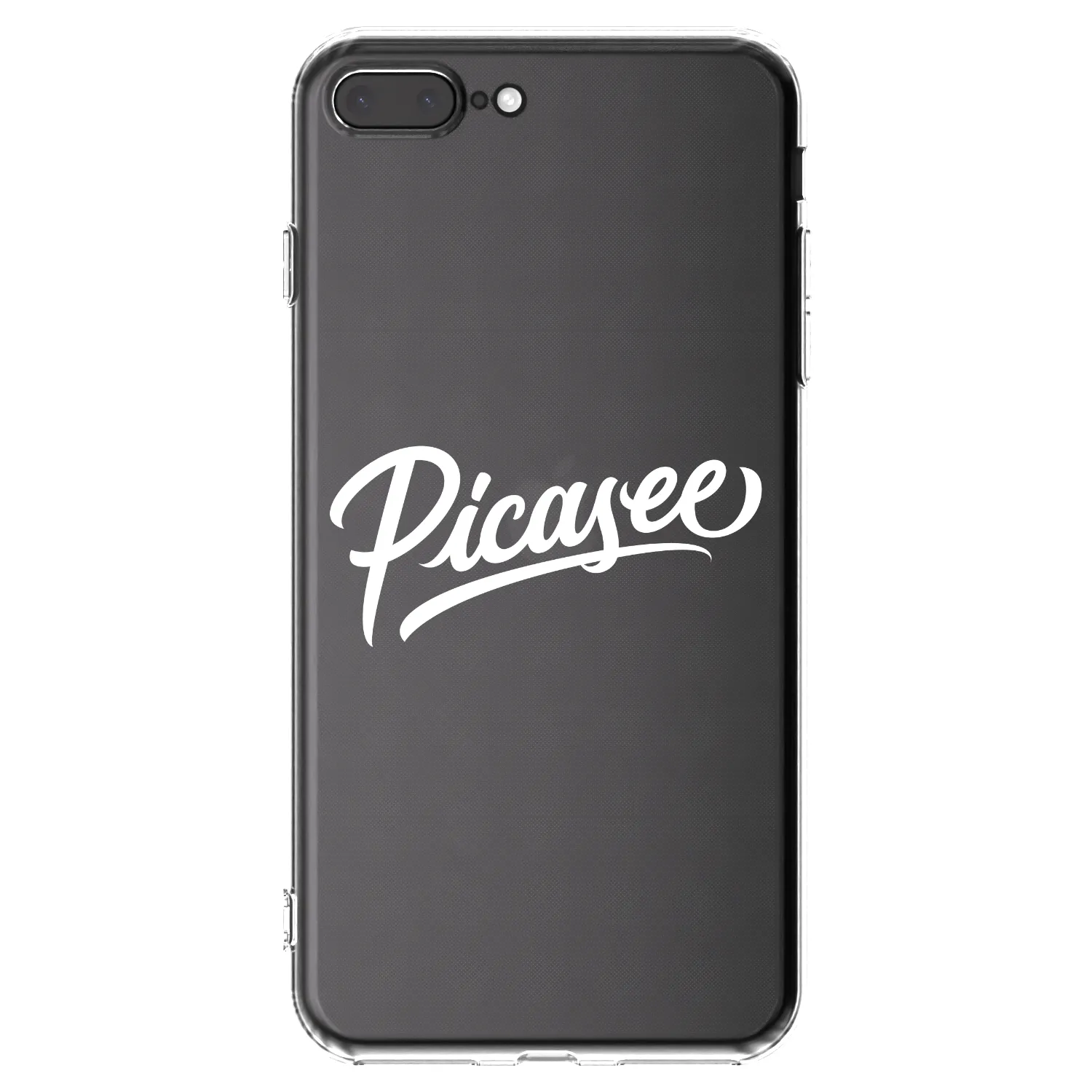 Picasee διαφανής θήκη σιλικόνης Apple iPhone 7 Plus - Picasee - old logo - white