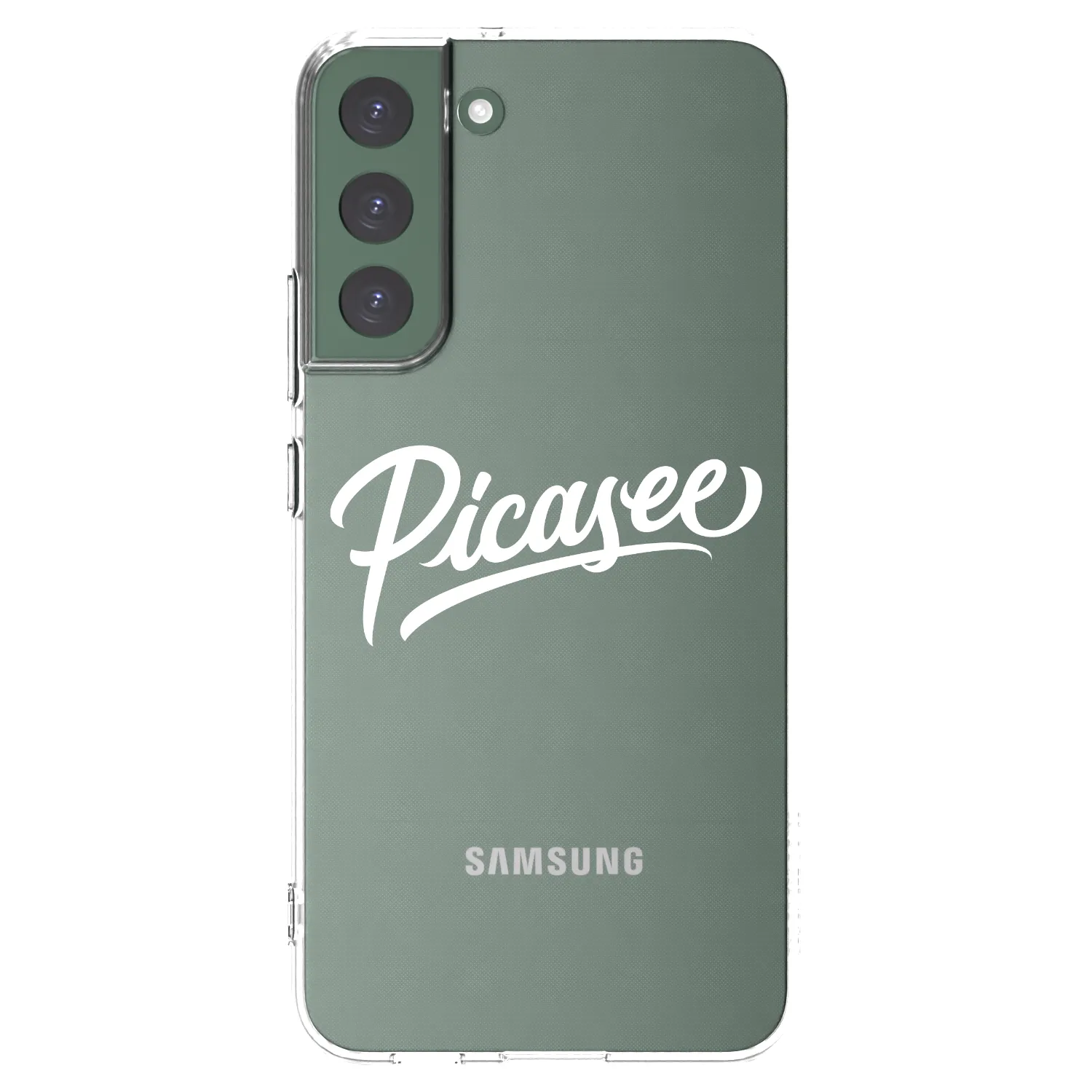 Picasee διαφανής θήκη σιλικόνης Samsung Galaxy S22+ 5G - Picasee - old logo - white