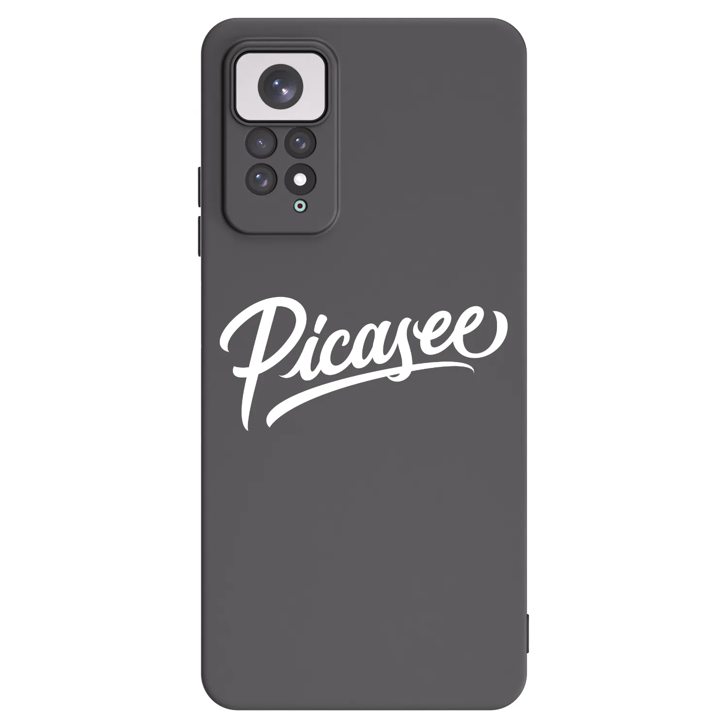 Picasee Μαύρη θήκη σιλικόνης για Xiaomi Redmi Note 11 - Picasee - old logo - white