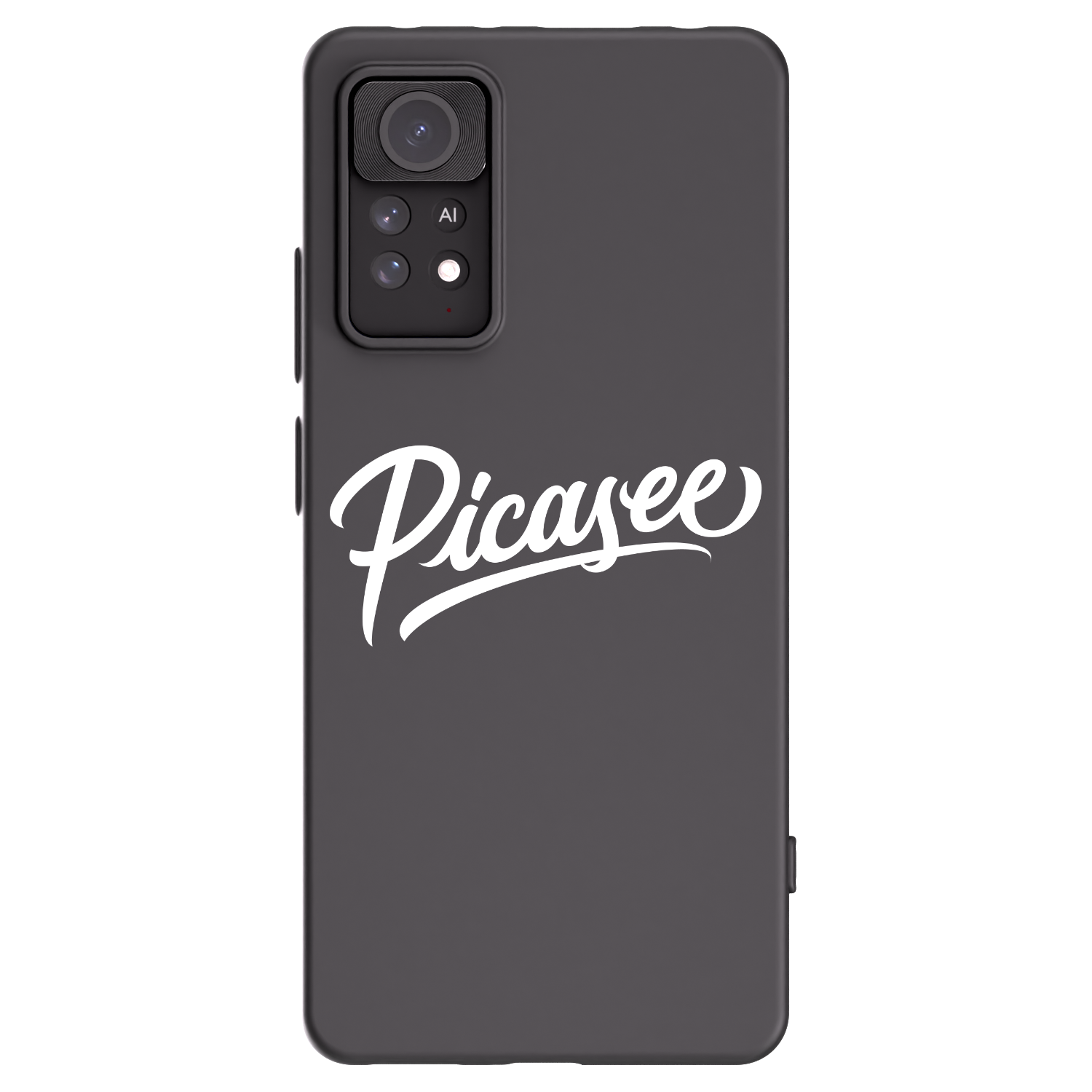 Picasee Μαύρη θήκη σιλικόνης για Xiaomi Redmi Note 11 Pro 5G - Picasee - old logo - white