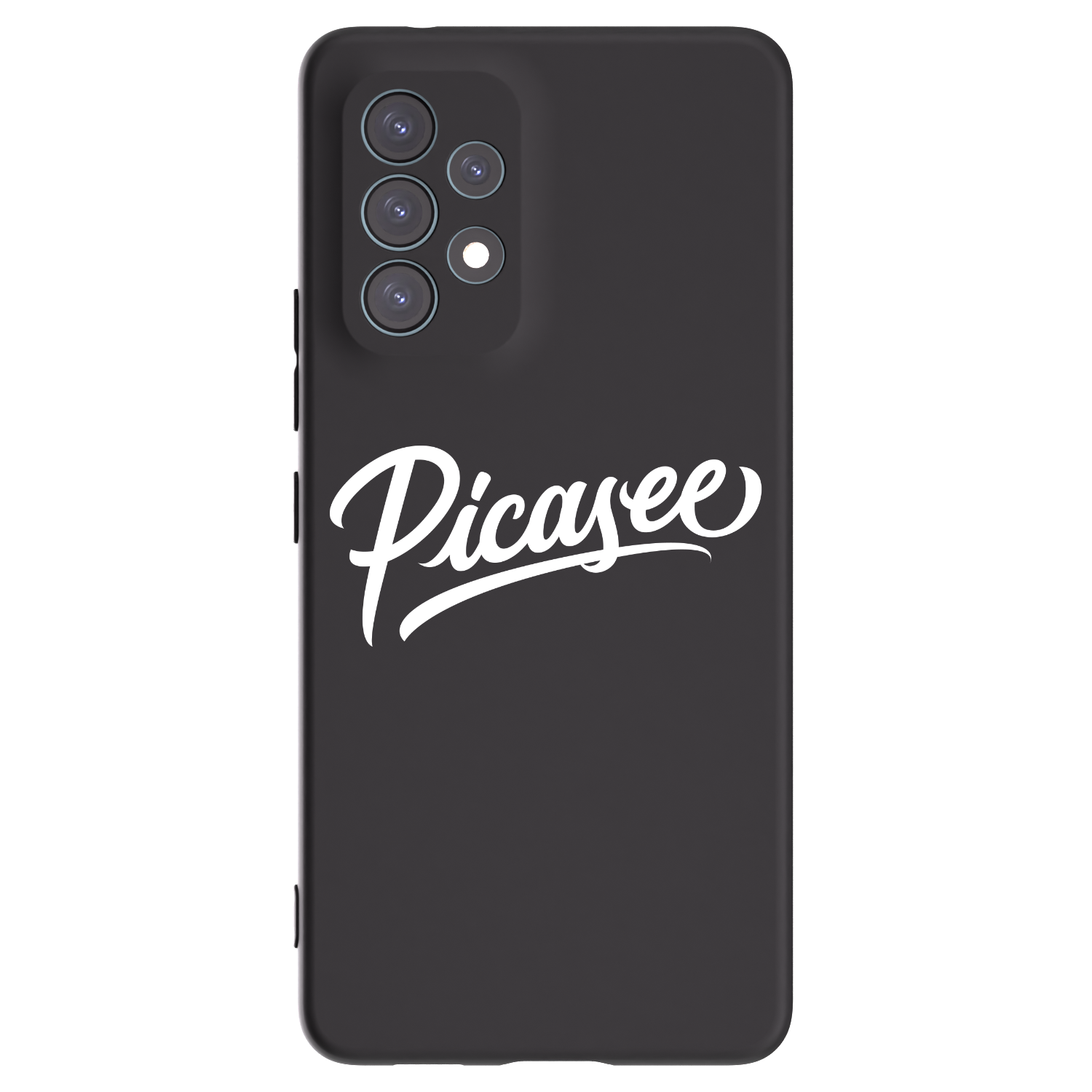 Picasee Μαύρη θήκη σιλικόνης για Samsung Galaxy A53 5G A536 - Picasee - old logo - white
