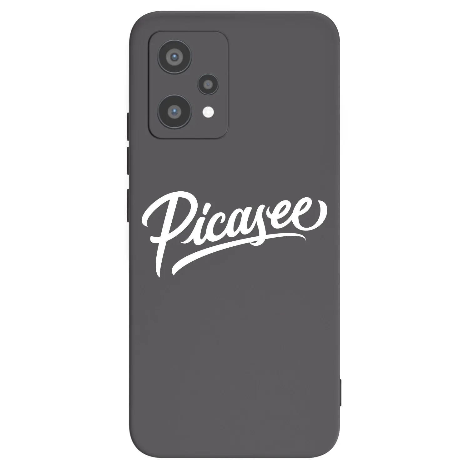 Picasee Μαύρη θήκη σιλικόνης για Realme 9 Pro 5G - Picasee - old logo - white
