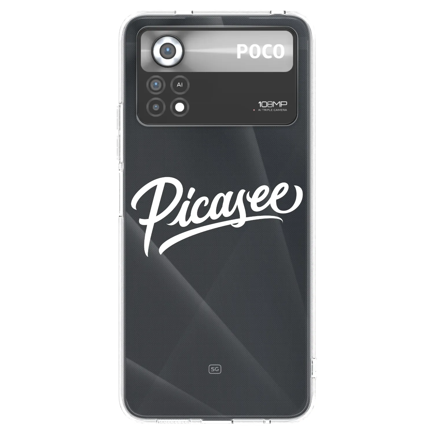 Picasee διαφανής θήκη σιλικόνης Xiaomi Poco X4 Pro 5G - Picasee - old logo - white