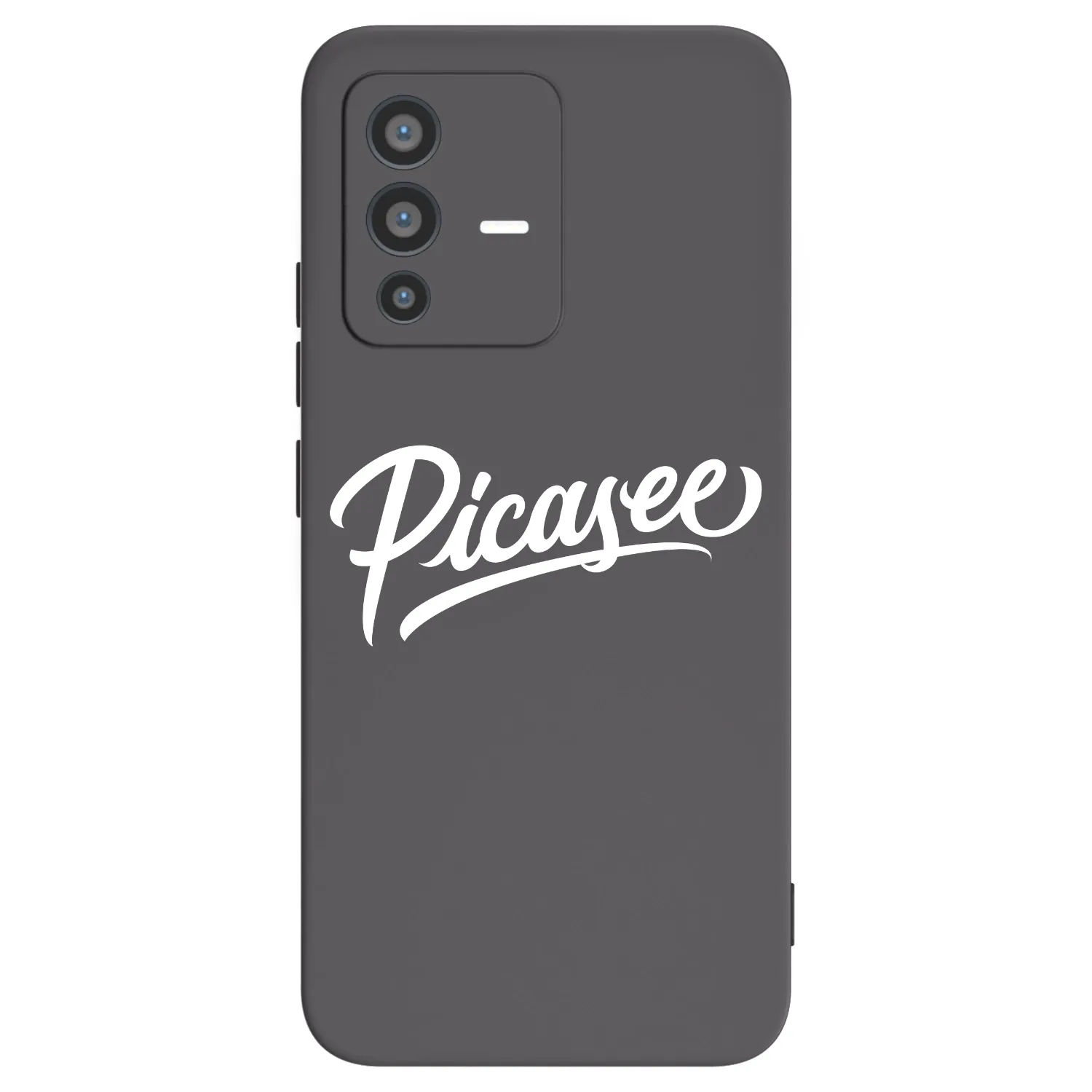 Picasee Μαύρη θήκη σιλικόνης για Vivo V23 5G - Picasee - old logo - white