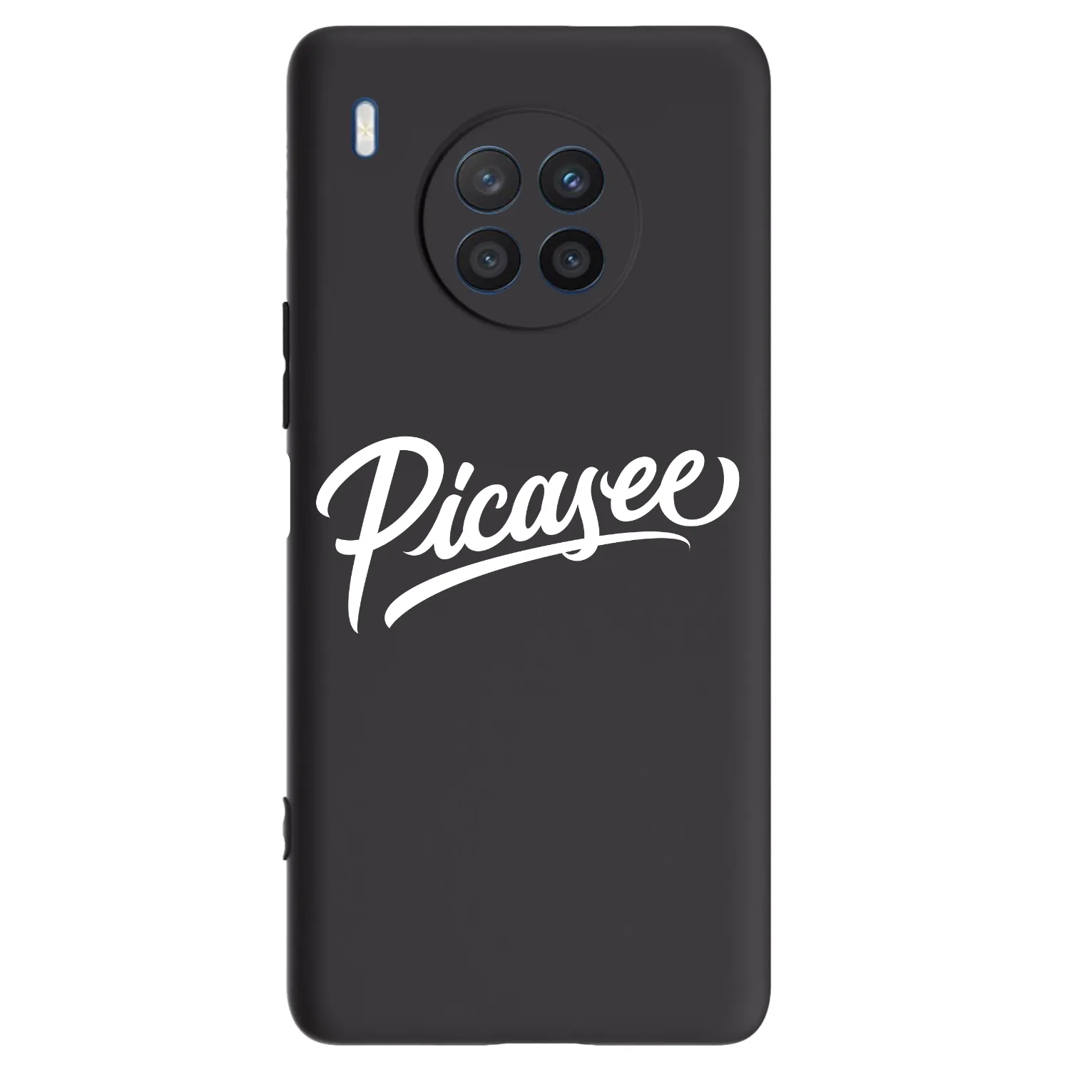 Picasee Μαύρη θήκη σιλικόνης για Honor 50 Lite - Picasee - old logo - white