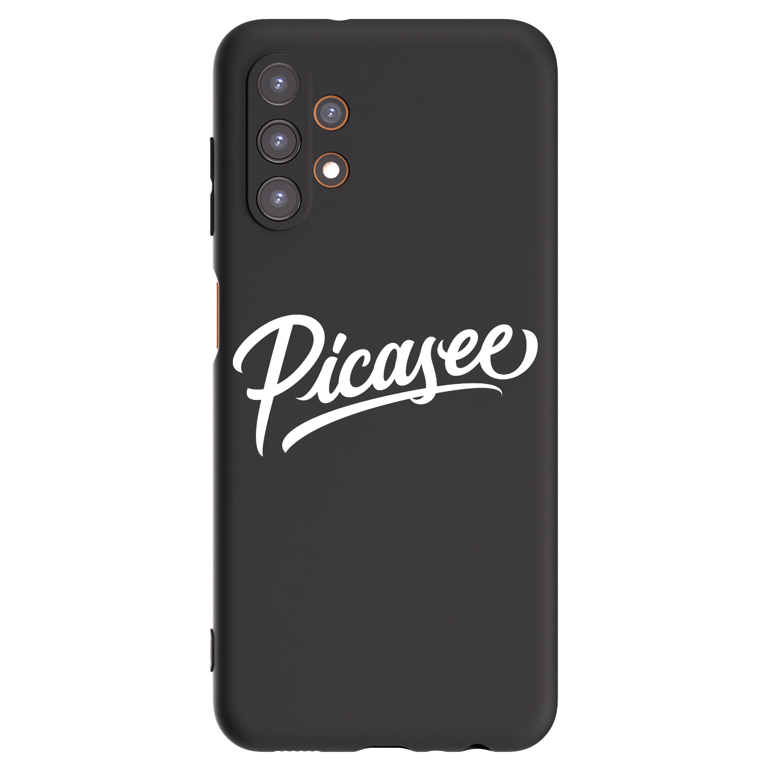Picasee Μαύρη θήκη σιλικόνης για Samsung Galaxy A13 4G A135 - Picasee - old logo - white