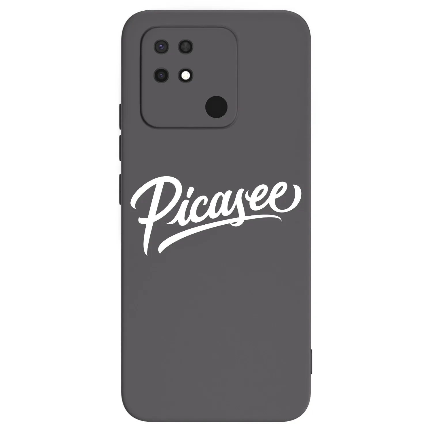 Picasee Μαύρη θήκη σιλικόνης για Xiaomi Redmi 10C - Picasee - old logo - white