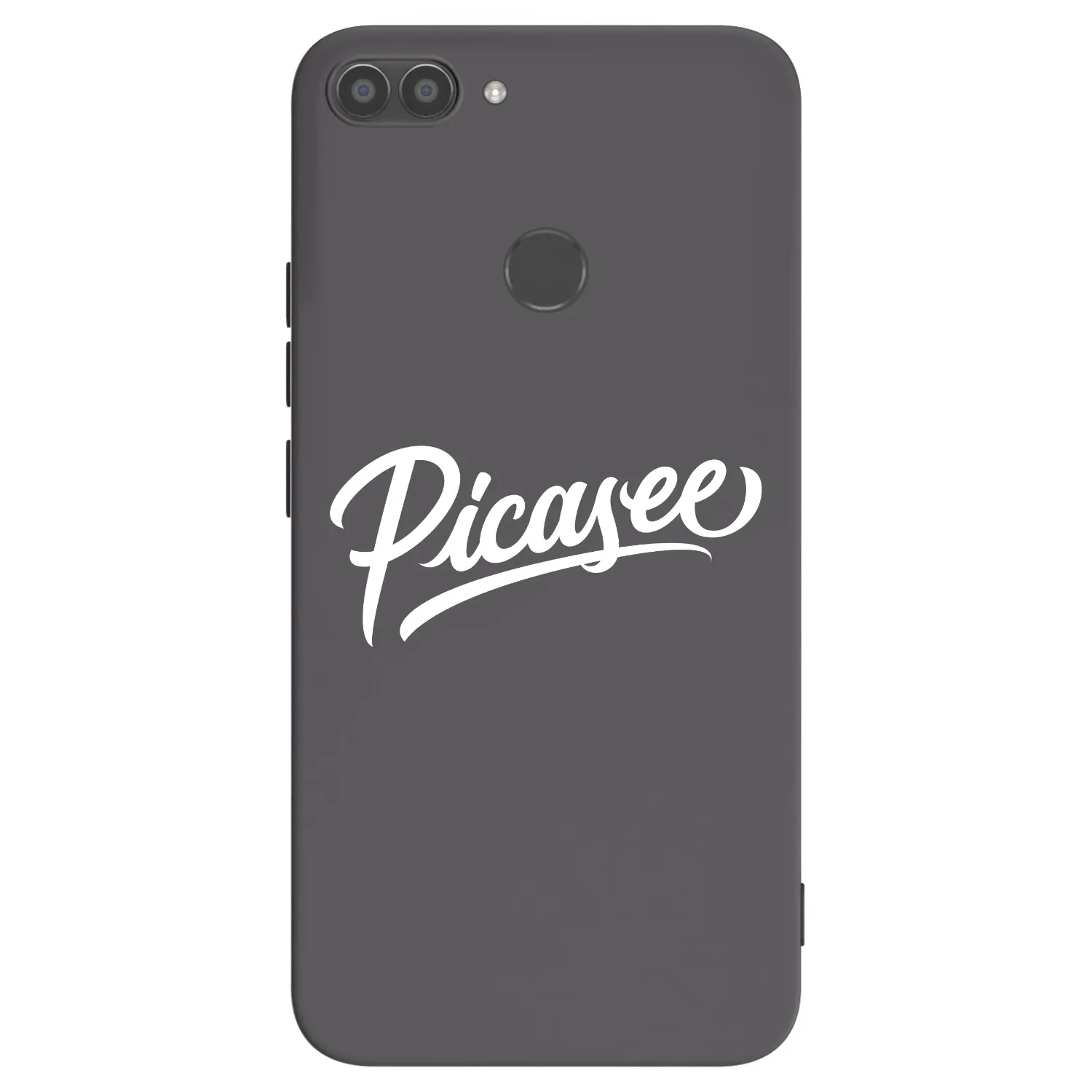 Picasee Μαύρη θήκη σιλικόνης για Huawei P Smart - Picasee - old logo - white