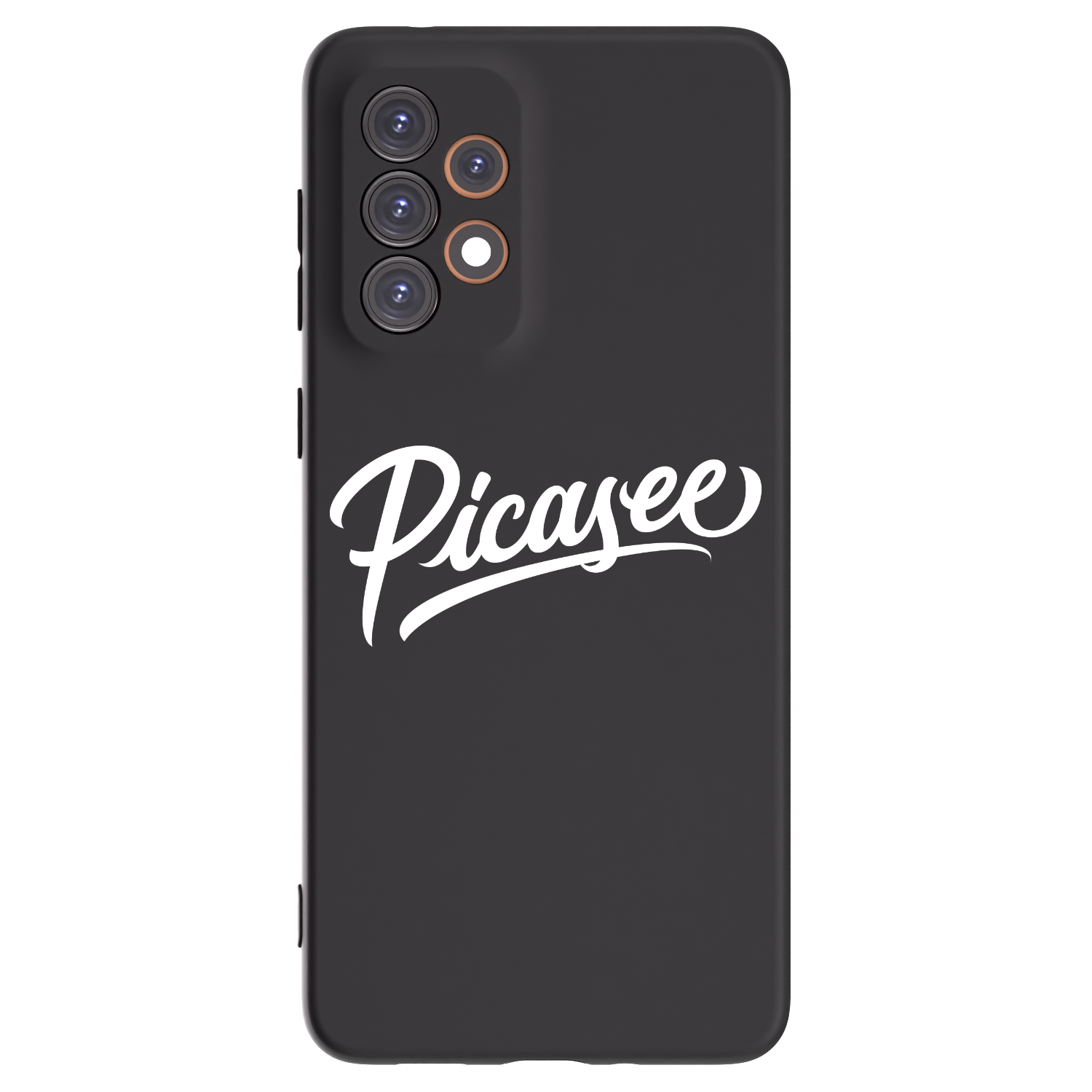 Picasee Μαύρη θήκη σιλικόνης για Samsung Galaxy A33 5G A336 - Picasee - old logo - white