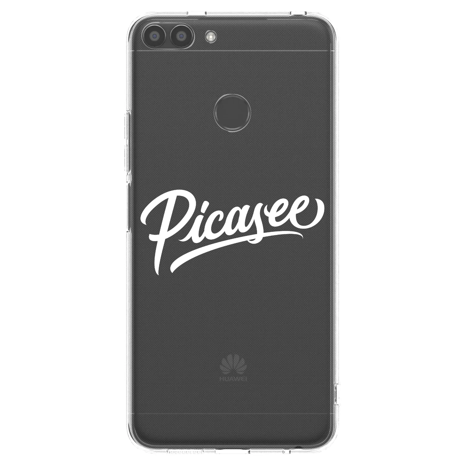 Picasee διαφανής θήκη σιλικόνης Huawei P Smart - Picasee - old logo - white