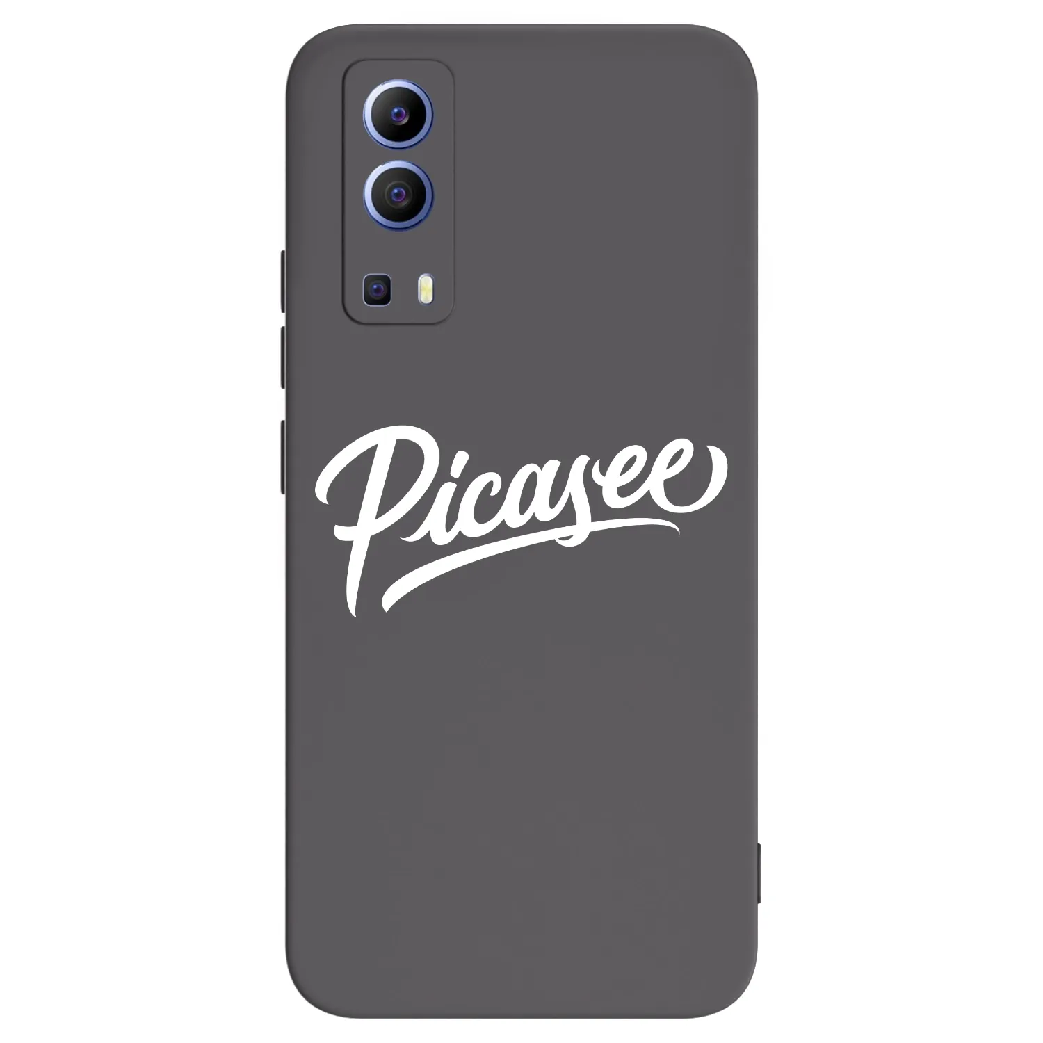 Picasee Μαύρη θήκη σιλικόνης για Vivo Y52 5G - Picasee - old logo - white