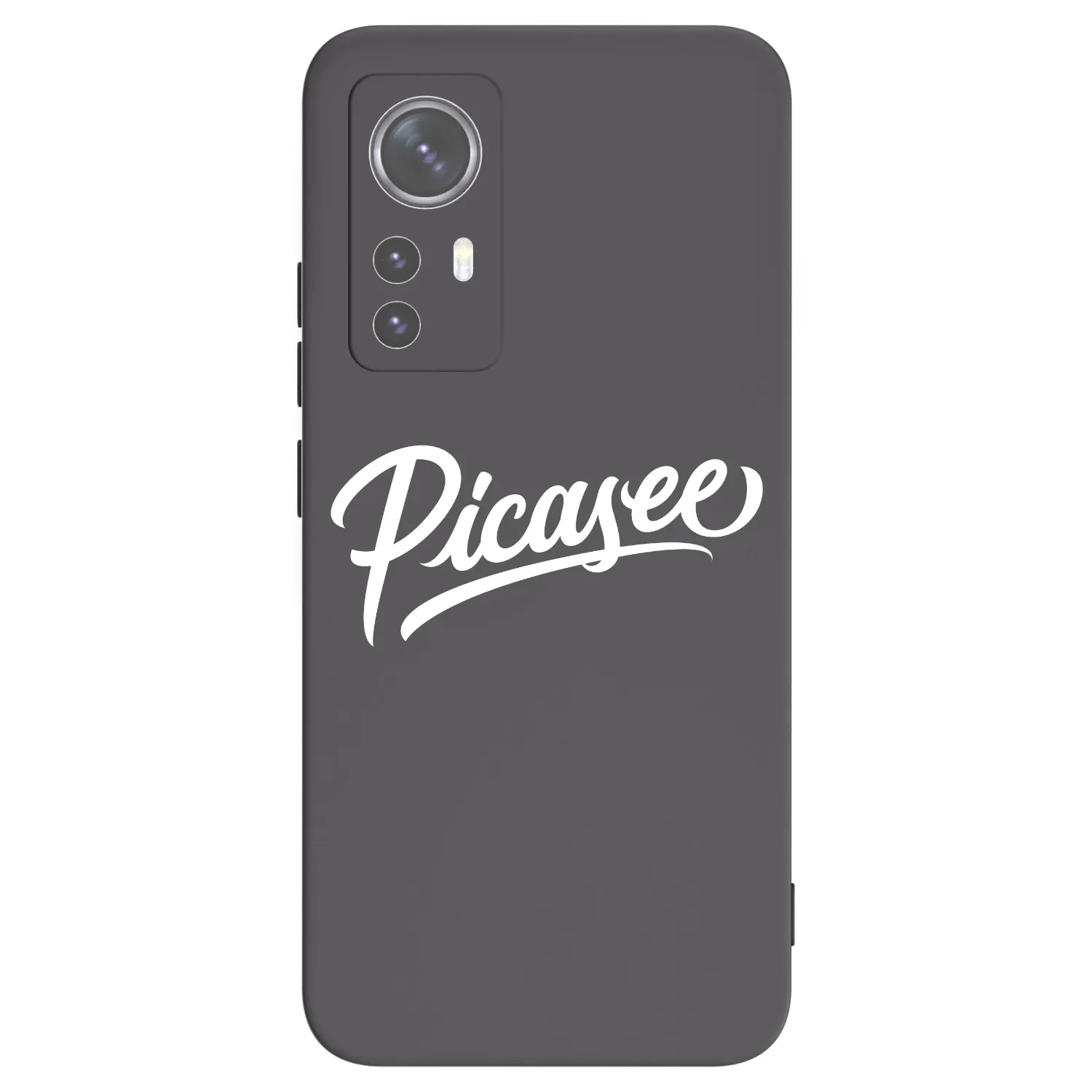 Picasee Μαύρη θήκη σιλικόνης για Xiaomi 12X - Picasee - old logo - white