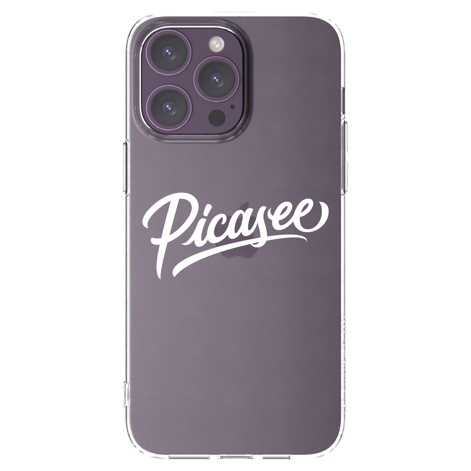 Picasee διαφανής θήκη σιλικόνης Apple iPhone 14 Pro Max - Picasee - old logo - white