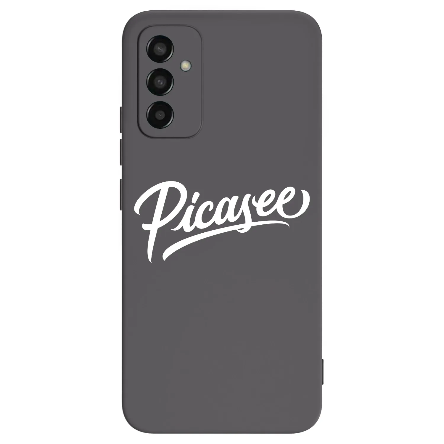 Picasee Μαύρη θήκη σιλικόνης για Samsung Galaxy M13 M135F - Picasee - old logo - white