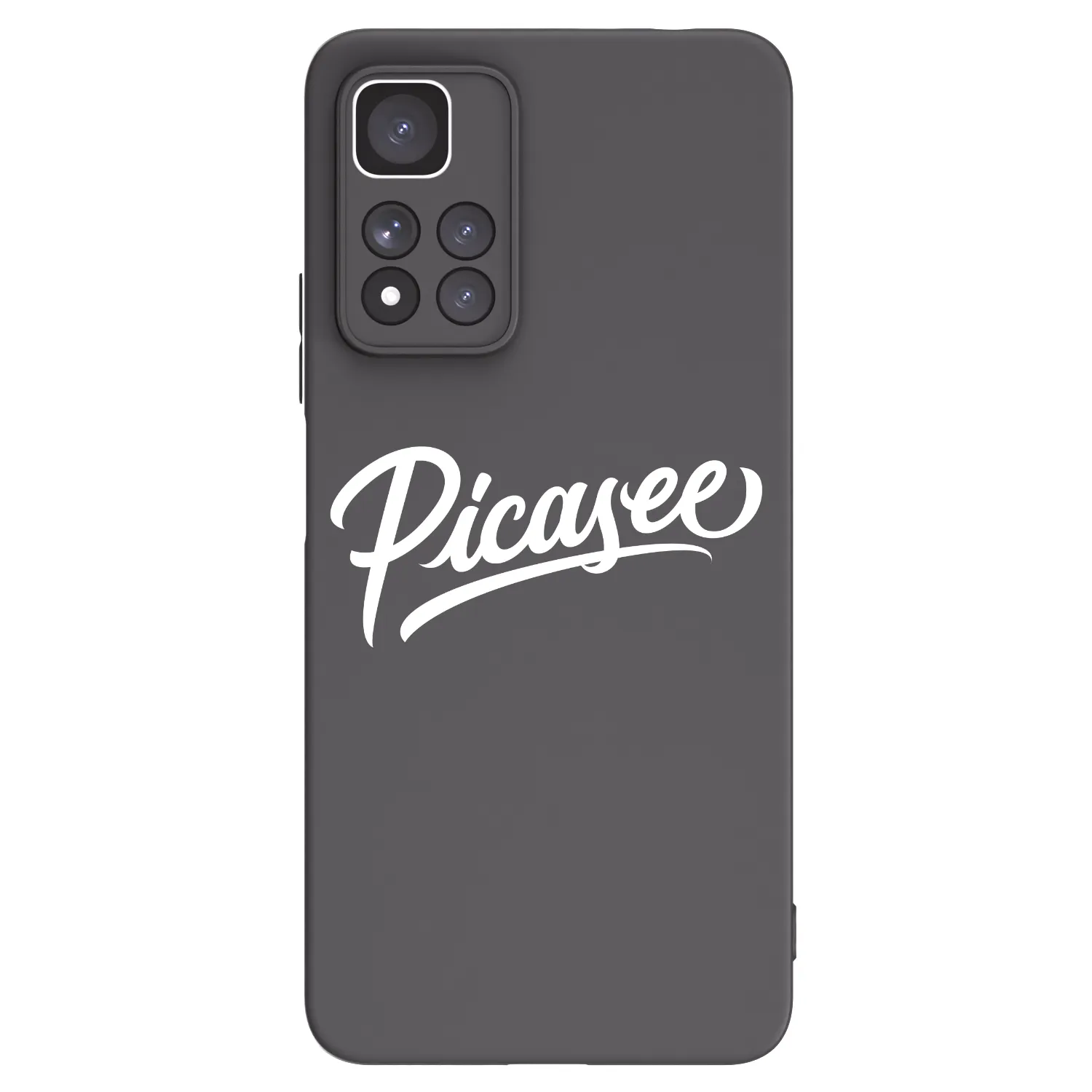 Picasee Μαύρη θήκη σιλικόνης για Xiaomi Redmi Note 11 Pro+ 5G - Picasee - old logo - white