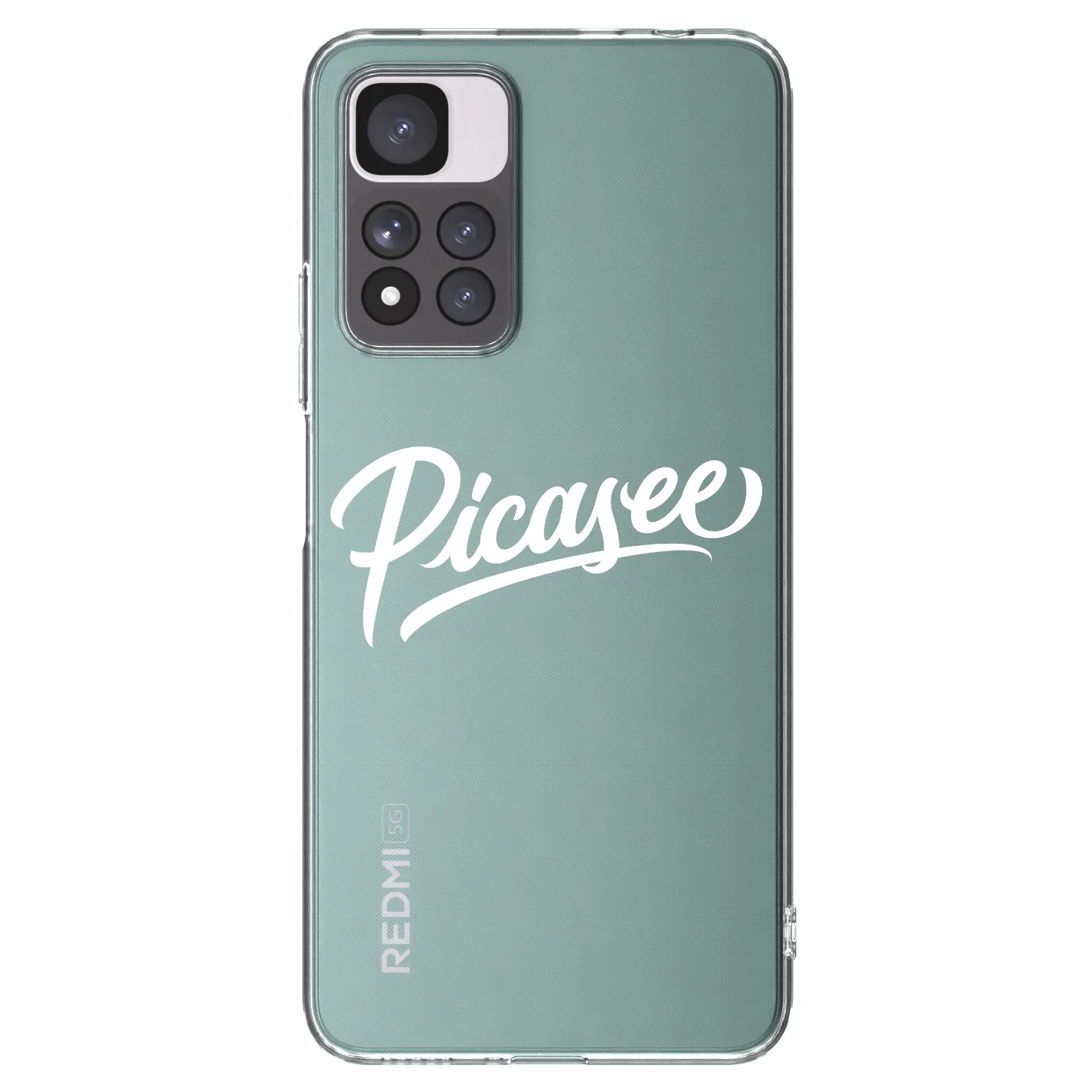 Picasee διαφανής θήκη σιλικόνης Xiaomi Redmi Note 11 Pro+ 5G - Picasee - old logo - white