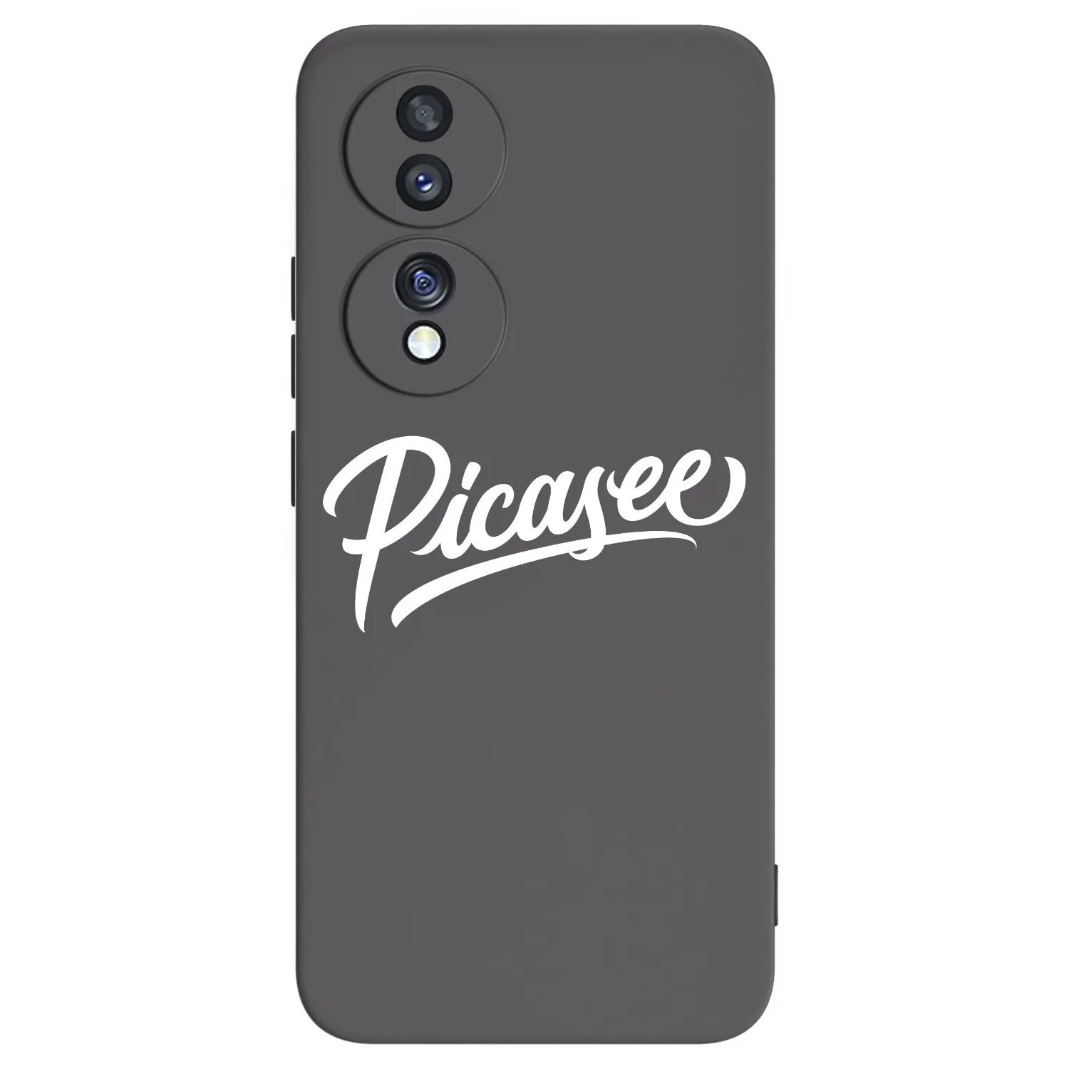 Picasee Μαύρη θήκη σιλικόνης για Honor 70 - Picasee - old logo - white