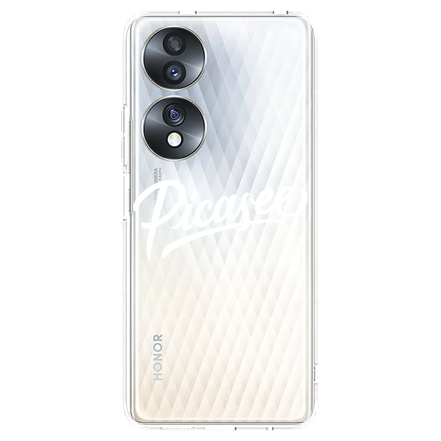 Picasee διαφανής θήκη σιλικόνης Honor 70 - Picasee - old logo - white