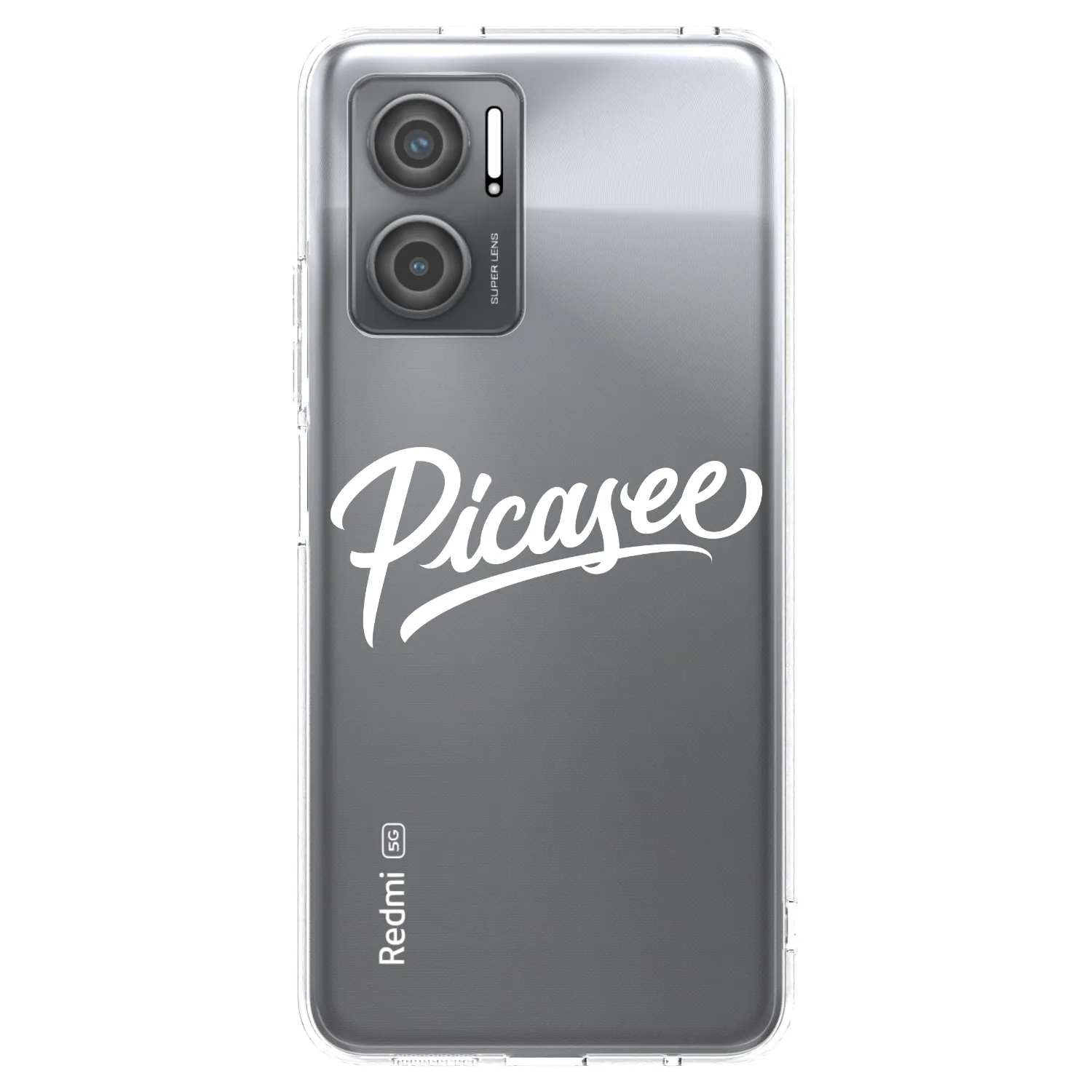 Picasee διαφανής θήκη σιλικόνης Xiaomi Redmi 10 5G - Picasee - old logo - white